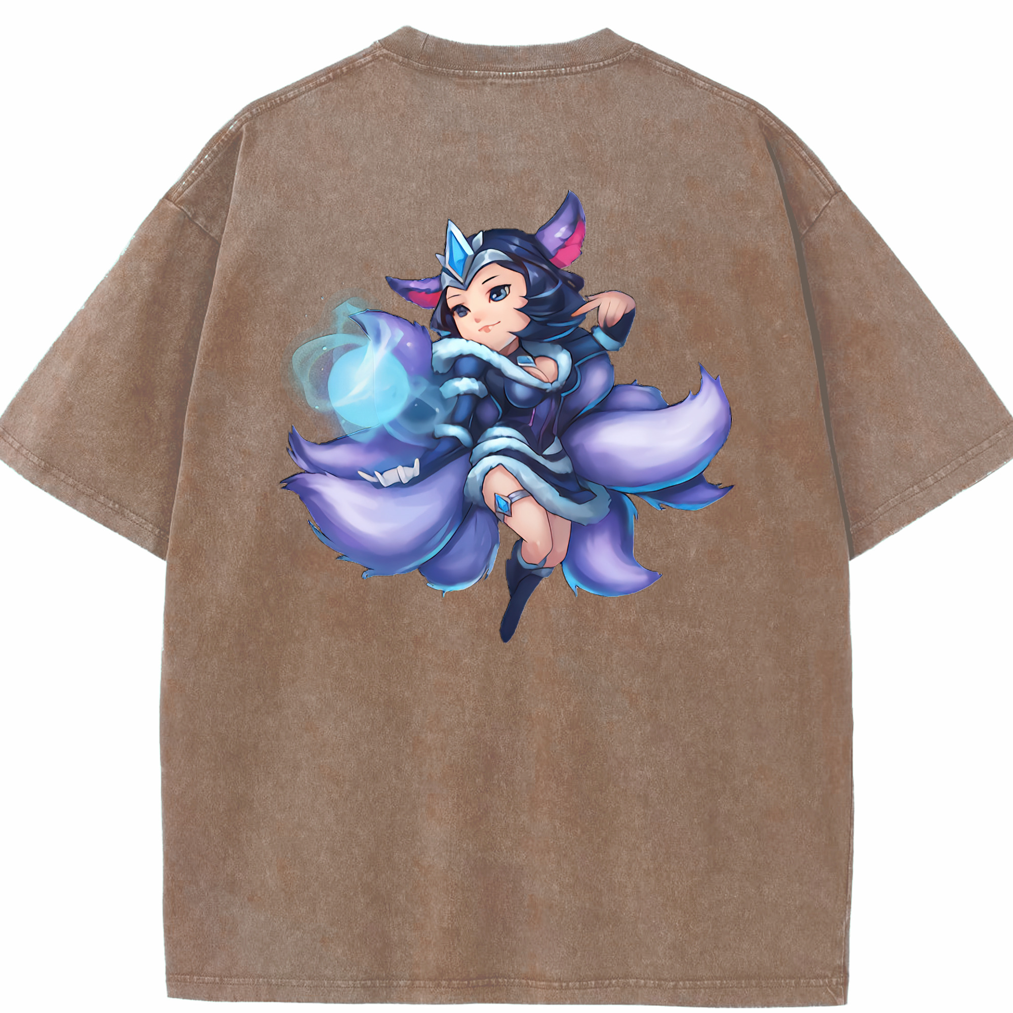 リーグ・オブ・レジェンド League of Legends LOL 綿100% ヴィンテージ風 半袖Tシャツ（背面プリント）