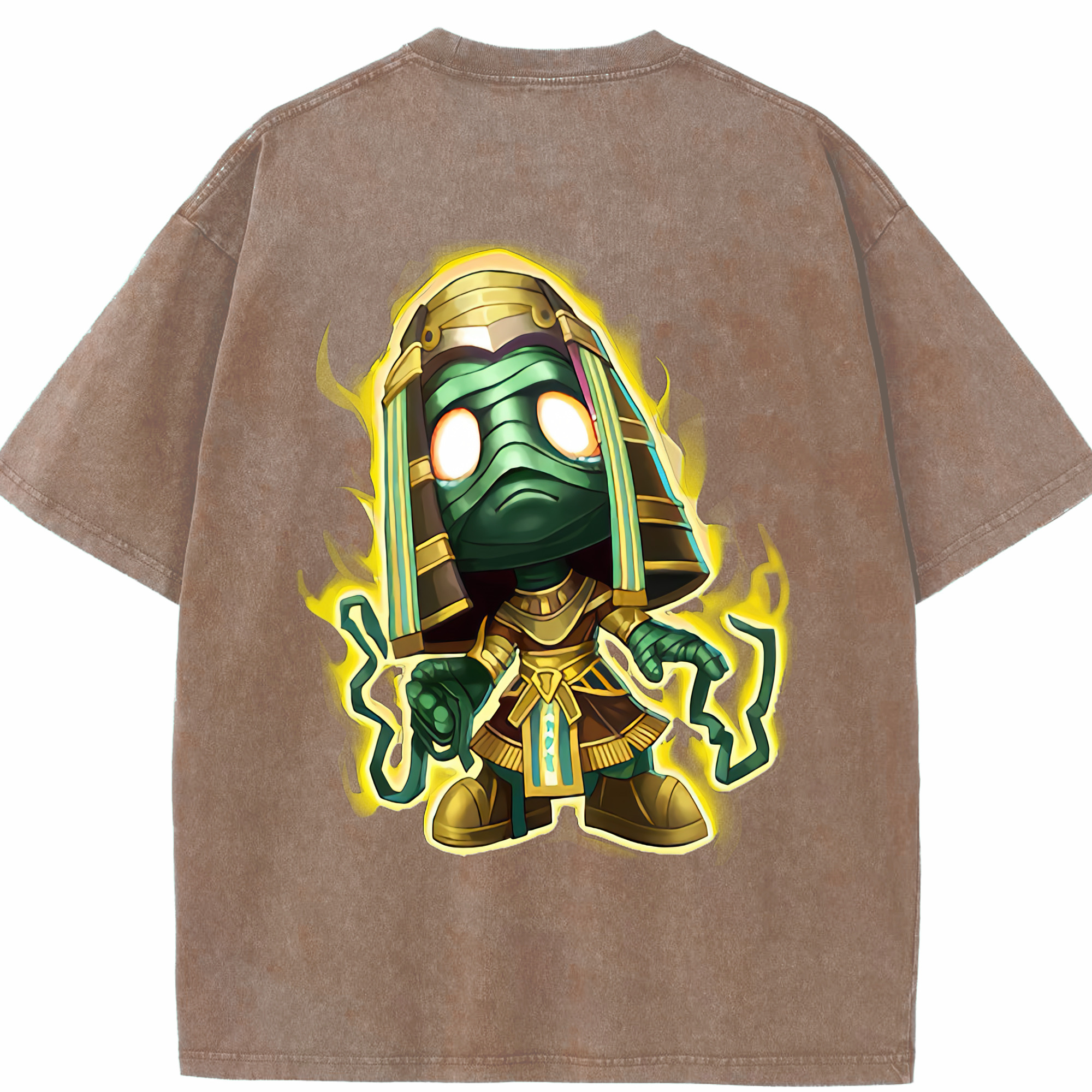 （画像用） リーグ・オブ・レジェンド League of Legends LOL 綿100% ヴィンテージ風 半袖Tシャツ（背面プリント）