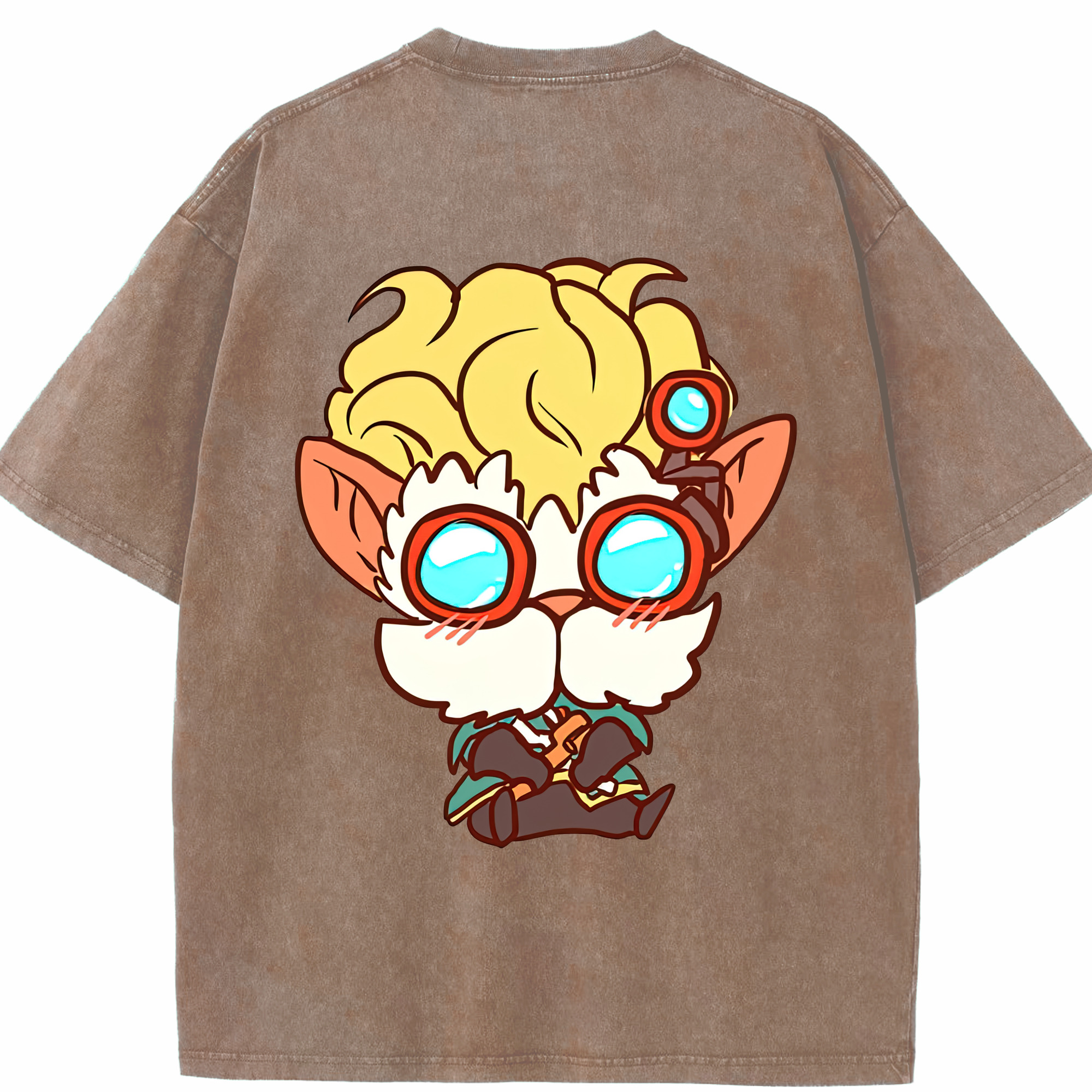 リーグ・オブ・レジェンド League of Legends LOL 綿100% ヴィンテージ風 半袖Tシャツ（背面プリント）