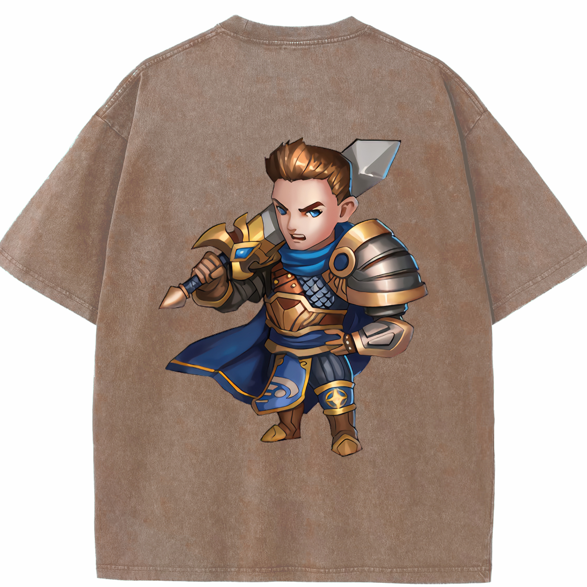 リーグ・オブ・レジェンド League of Legends LOL 綿100% ヴィンテージ風 半袖Tシャツ（背面プリント）