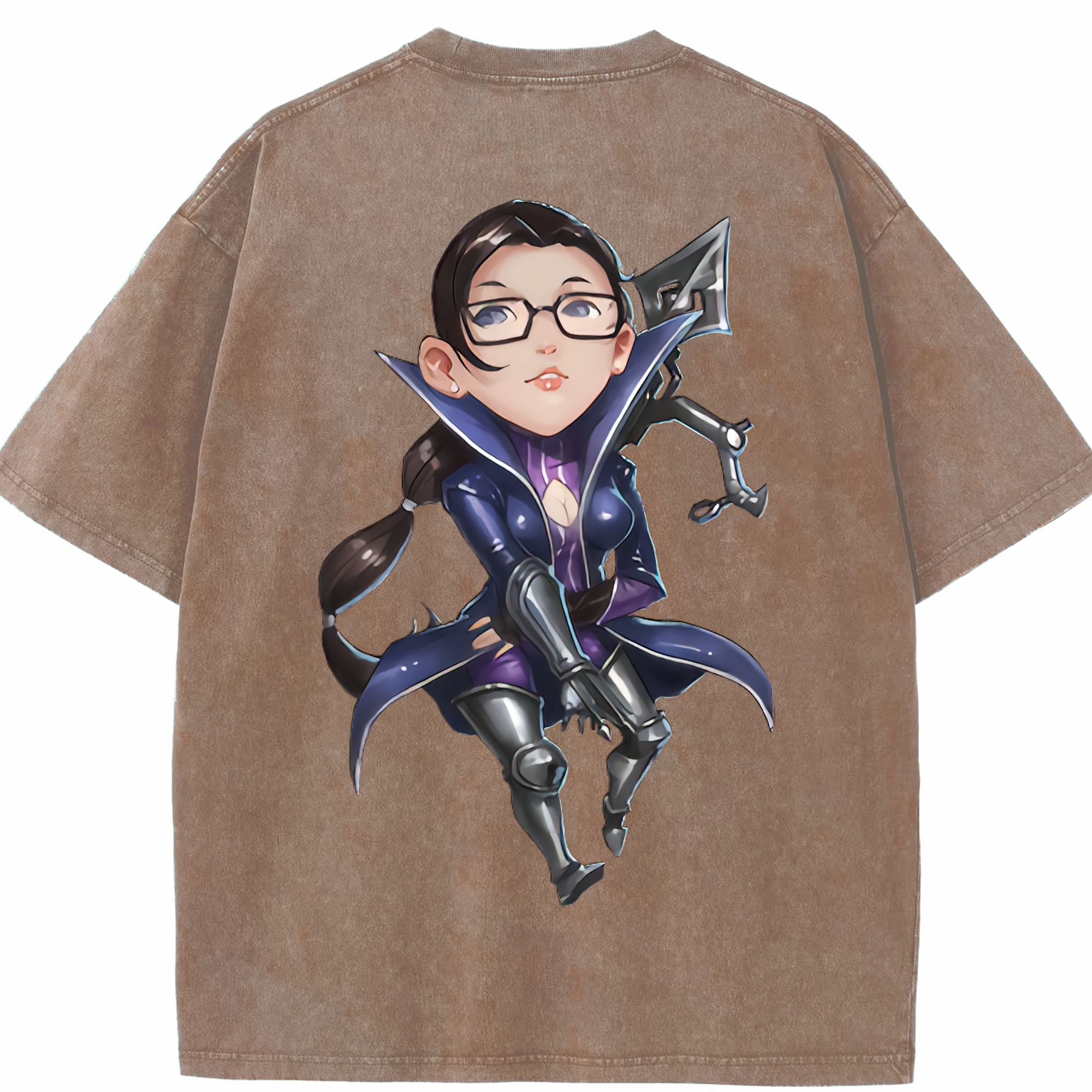 リーグ・オブ・レジェンド League of Legends LOL 綿100% ヴィンテージ風 半袖Tシャツ（背面プリント）