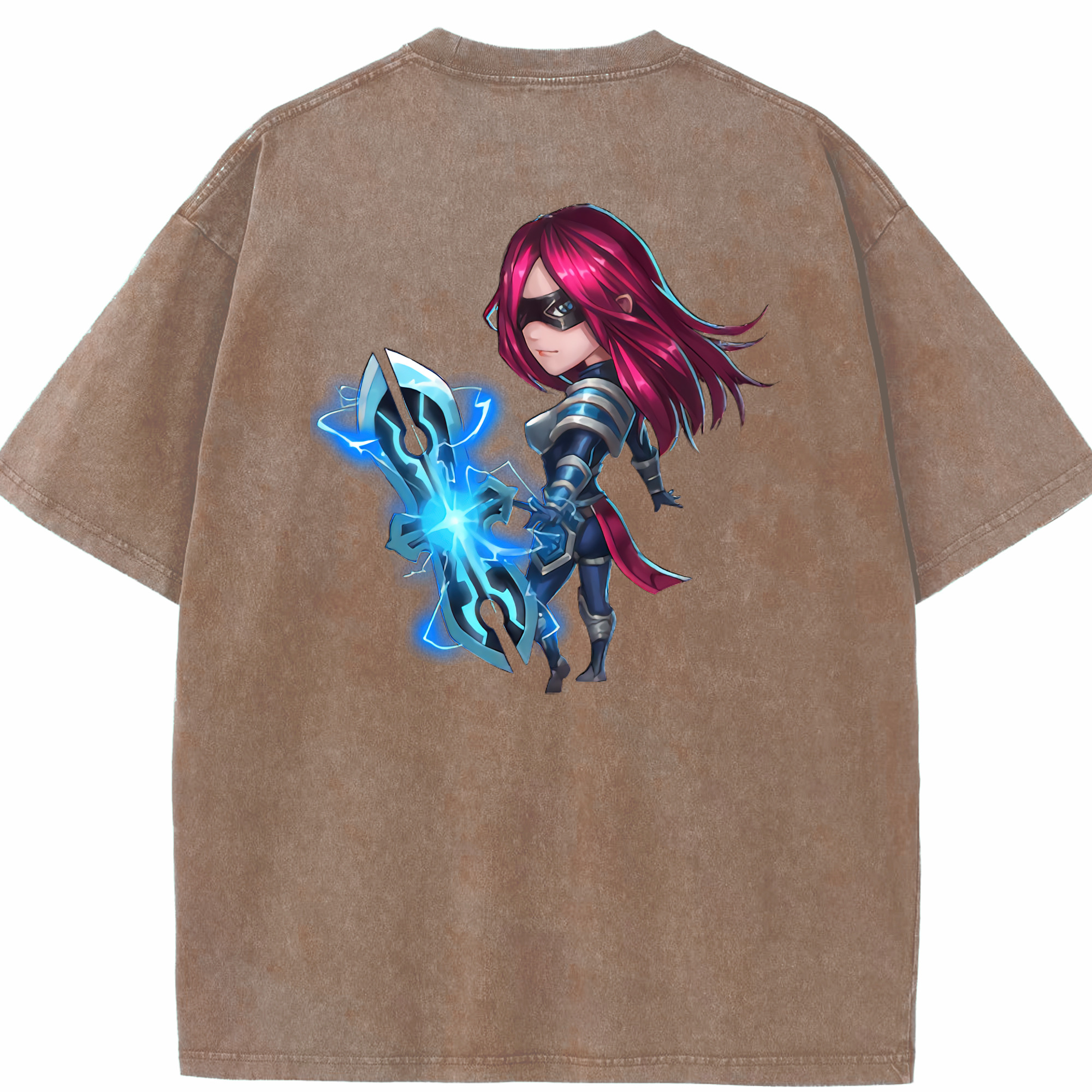 リーグ・オブ・レジェンド League of Legends LOL 綿100% ヴィンテージ風 半袖Tシャツ（背面プリント）