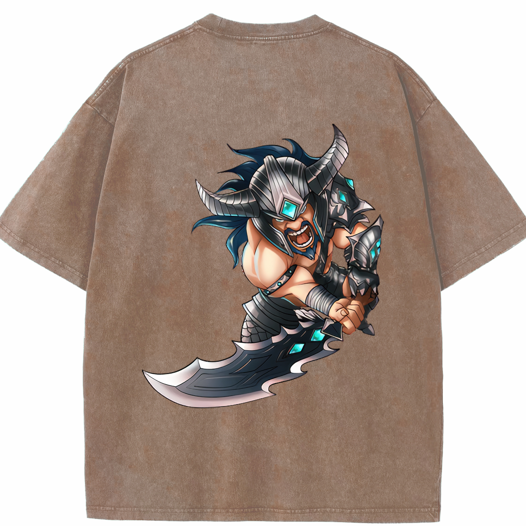 リーグ・オブ・レジェンド League of Legends LOL 綿100% ヴィンテージ風 半袖Tシャツ（背面プリント）
