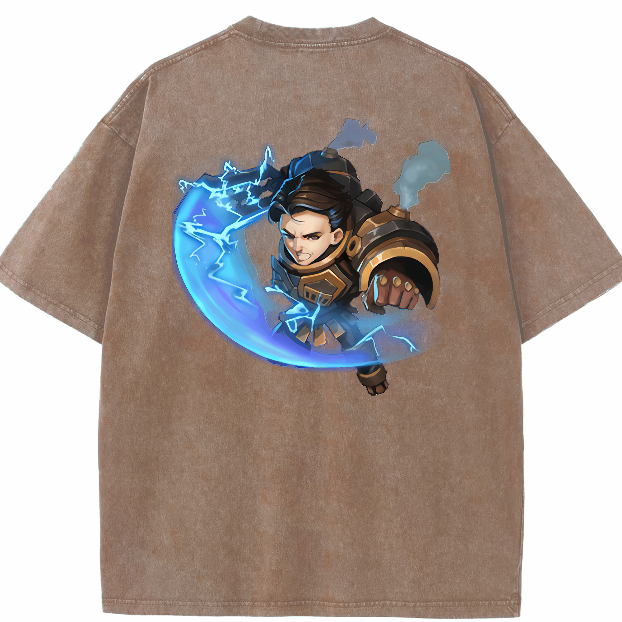 リーグ・オブ・レジェンド League of Legends LOL 綿100% ヴィンテージ風 半袖Tシャツ（背面プリント）