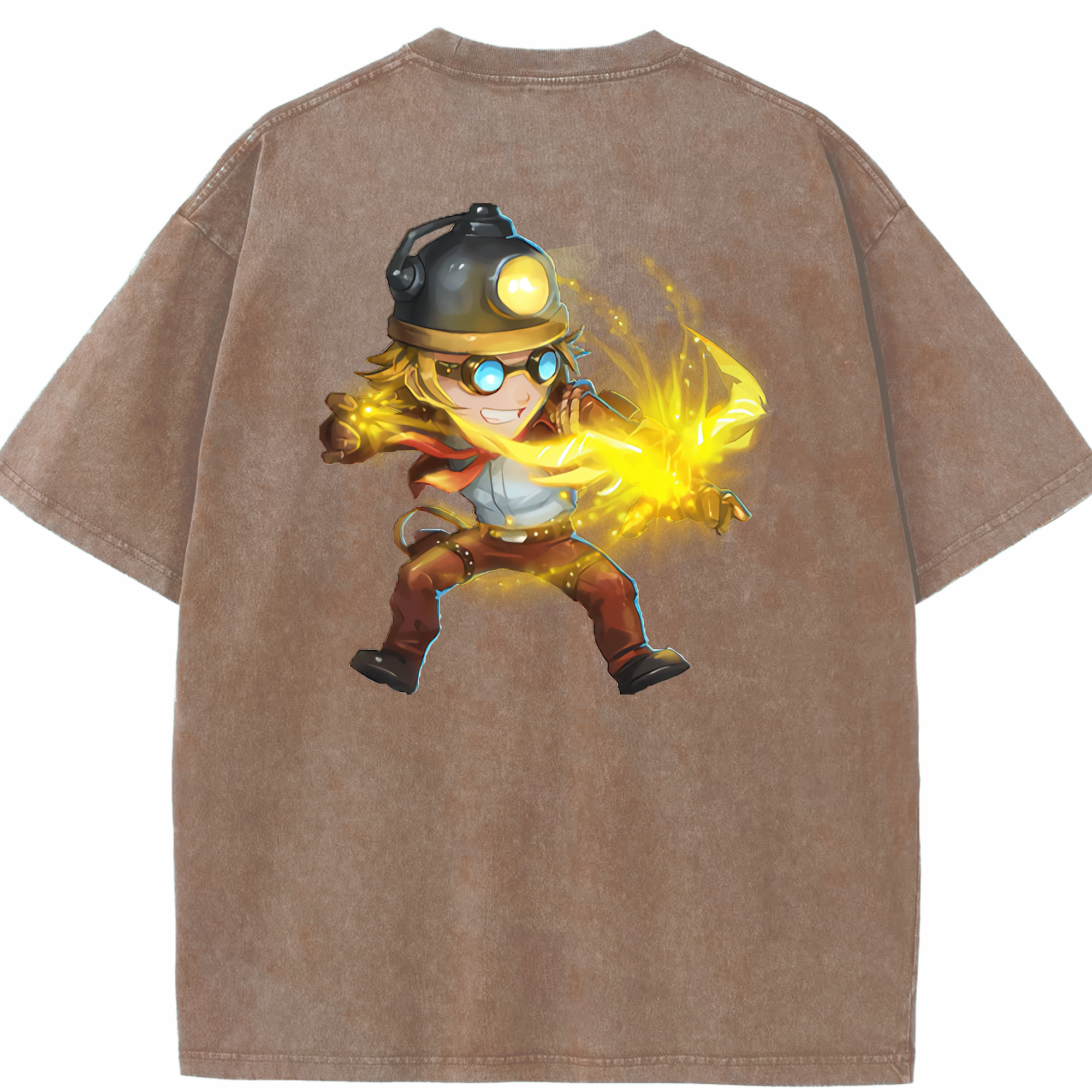 リーグ・オブ・レジェンド League of Legends LOL 綿100% ヴィンテージ風 半袖Tシャツ（背面プリント）
