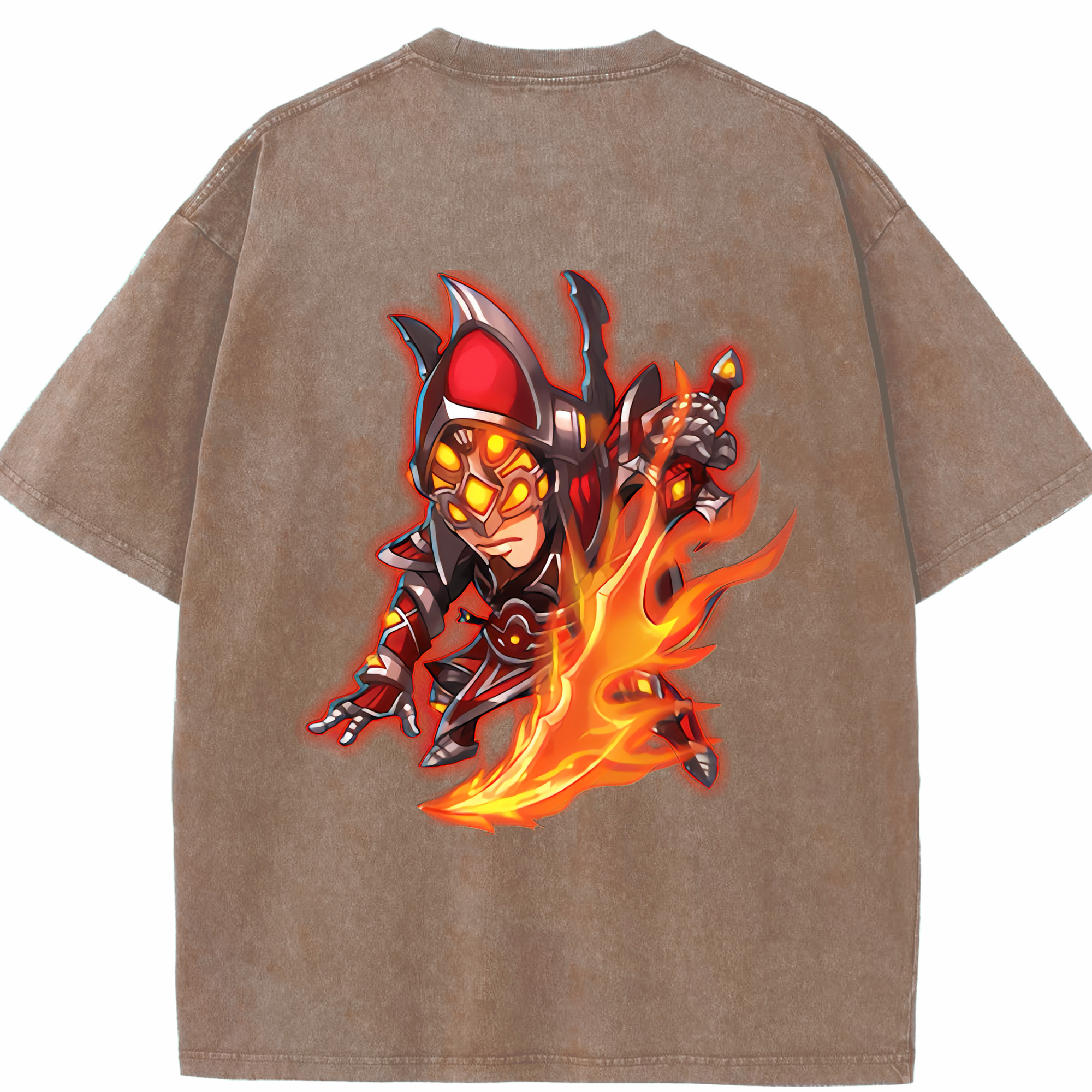 リーグ・オブ・レジェンド League of Legends LOL 綿100% ヴィンテージ風 半袖Tシャツ（背面プリント）