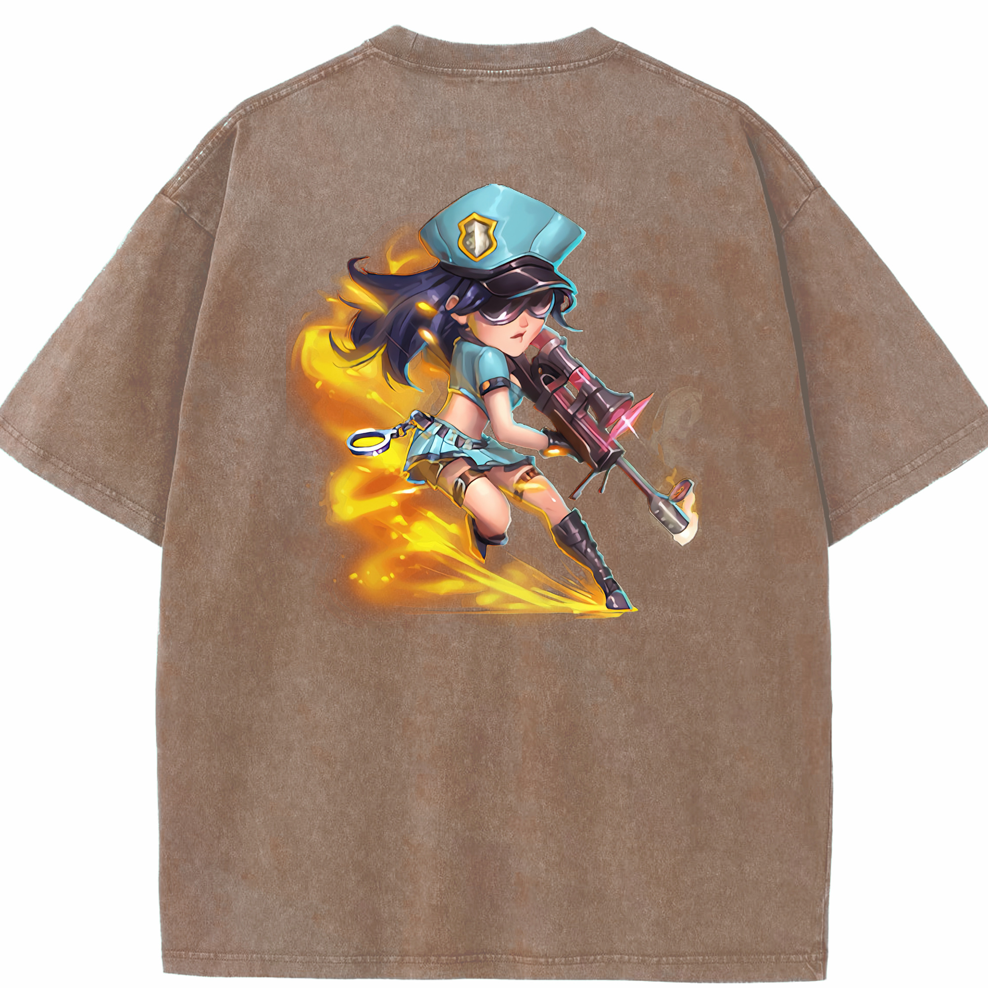 リーグ・オブ・レジェンド League of Legends LOL 綿100% ヴィンテージ風 半袖Tシャツ（背面プリント）