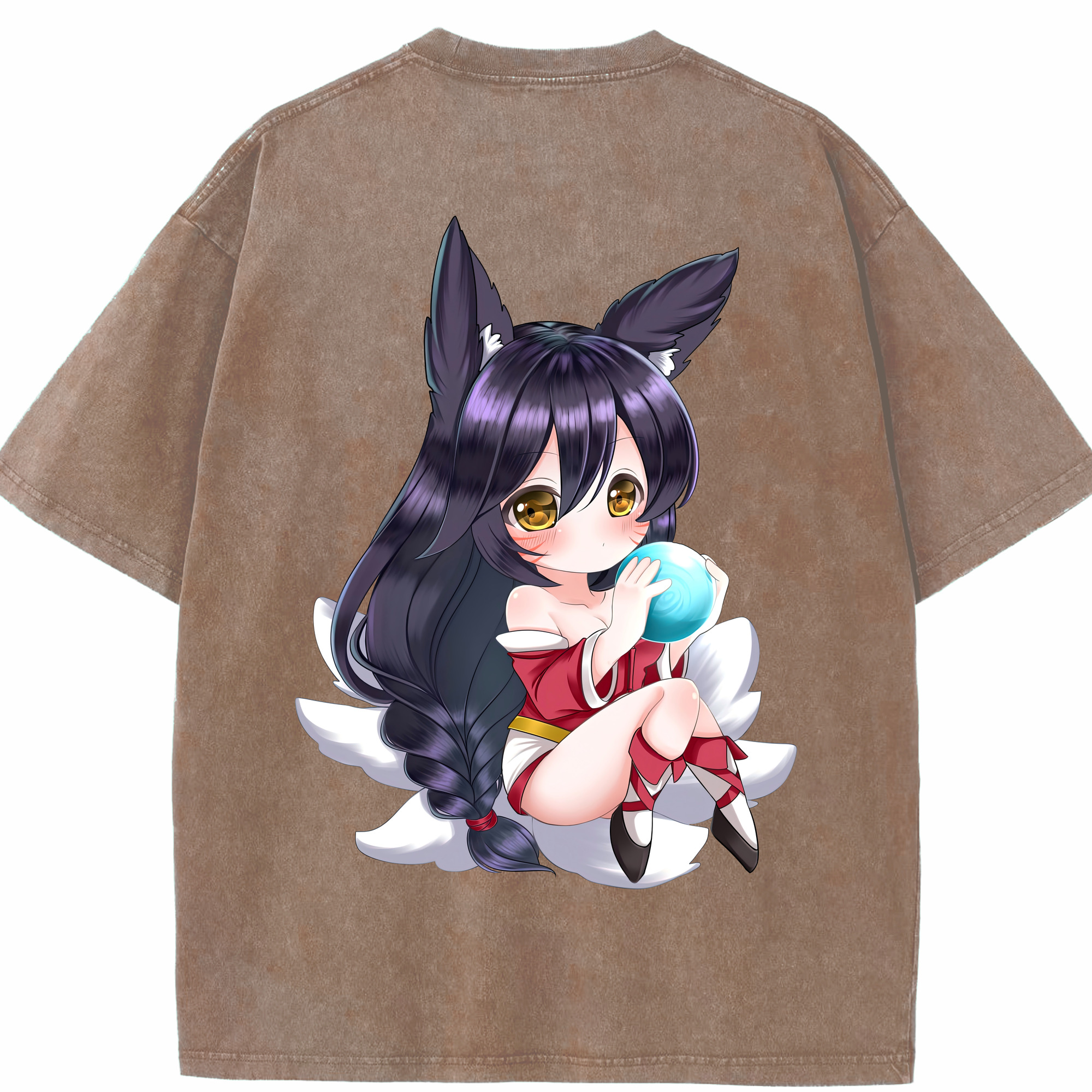 リーグ・オブ・レジェンド League of Legends LOL 綿100% ヴィンテージ風 半袖Tシャツ（背面プリント）