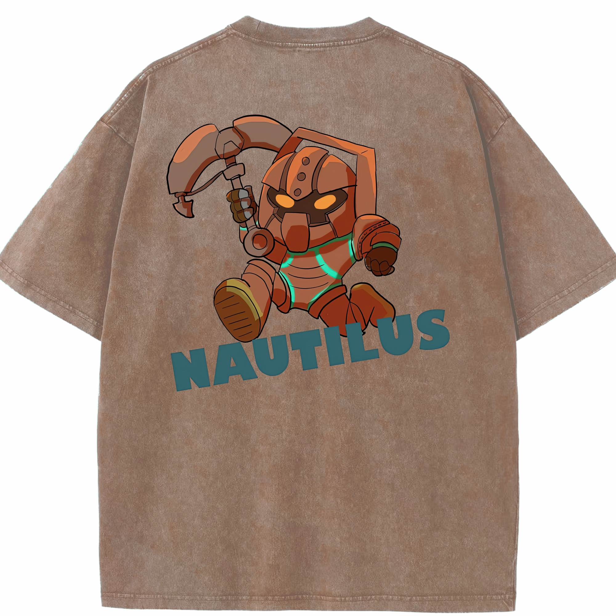 リーグ・オブ・レジェンド League of Legends LOL 綿100% ヴィンテージ風 半袖Tシャツ（背面プリント）