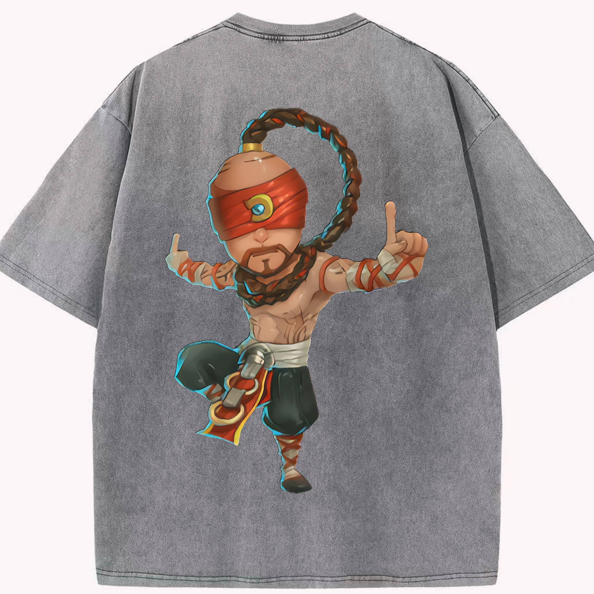 リーグ・オブ・レジェンド League of Legends LOL 綿100% ヴィンテージ風 半袖Tシャツ（背面プリント）