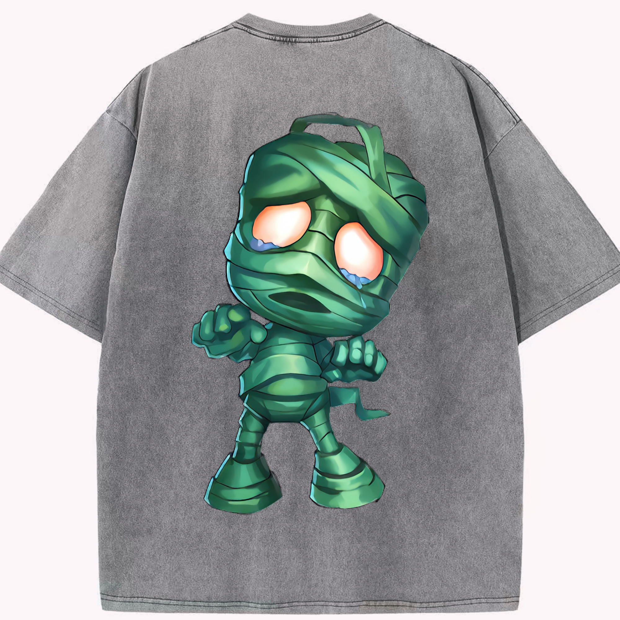 リーグ・オブ・レジェンド League of Legends LOL 綿100% ヴィンテージ風 半袖Tシャツ（背面プリント）
