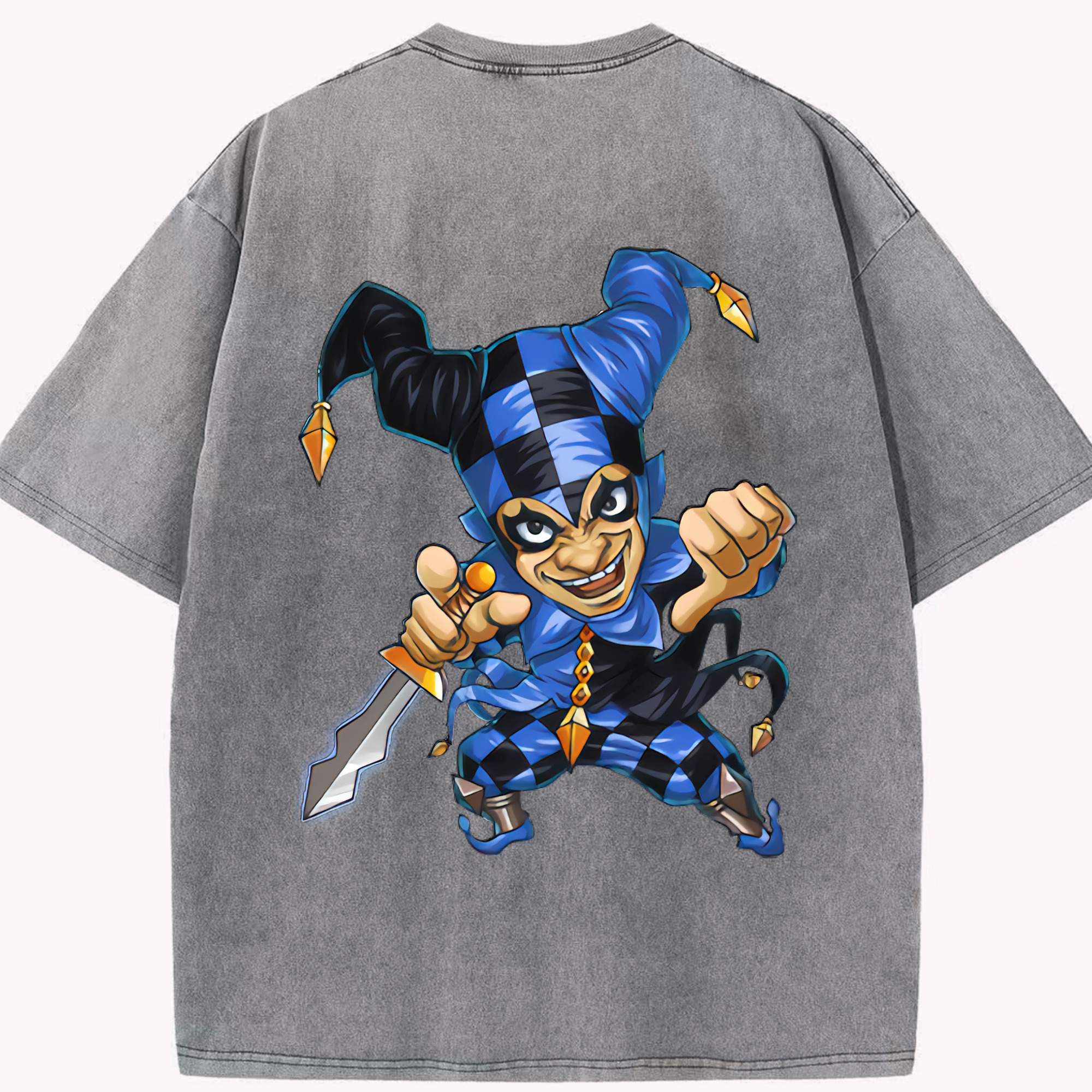 リーグ・オブ・レジェンド League of Legends LOL 綿100% ヴィンテージ風 半袖Tシャツ（背面プリント）