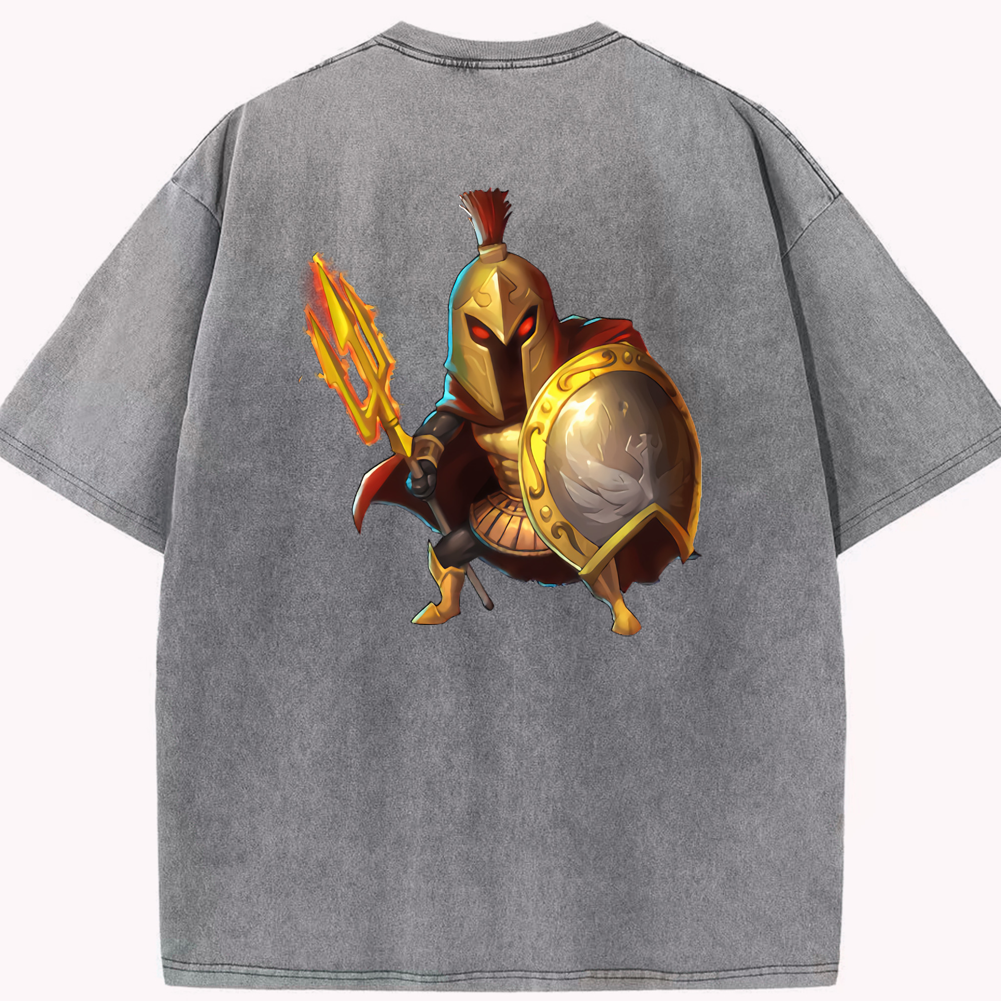 リーグ・オブ・レジェンド League of Legends LOL 綿100% ヴィンテージ風 半袖Tシャツ（背面プリント）
