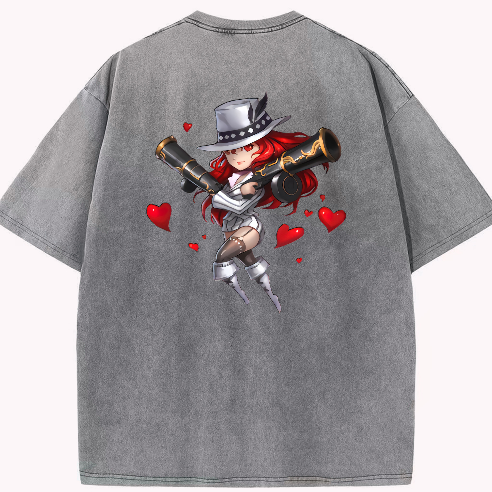 リーグ・オブ・レジェンド League of Legends LOL 綿100% ヴィンテージ風 半袖Tシャツ（背面プリント）