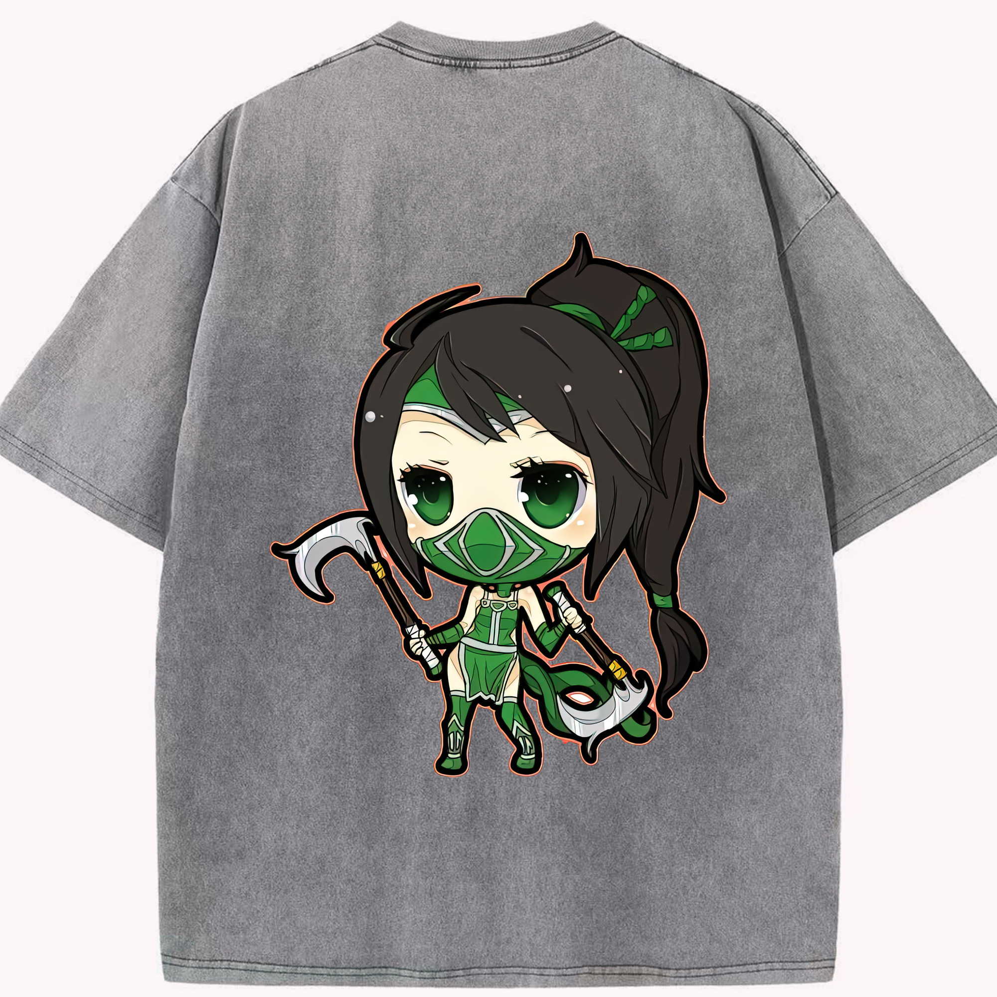 リーグ・オブ・レジェンド League of Legends LOL 綿100% ヴィンテージ風 半袖Tシャツ（背面プリント）