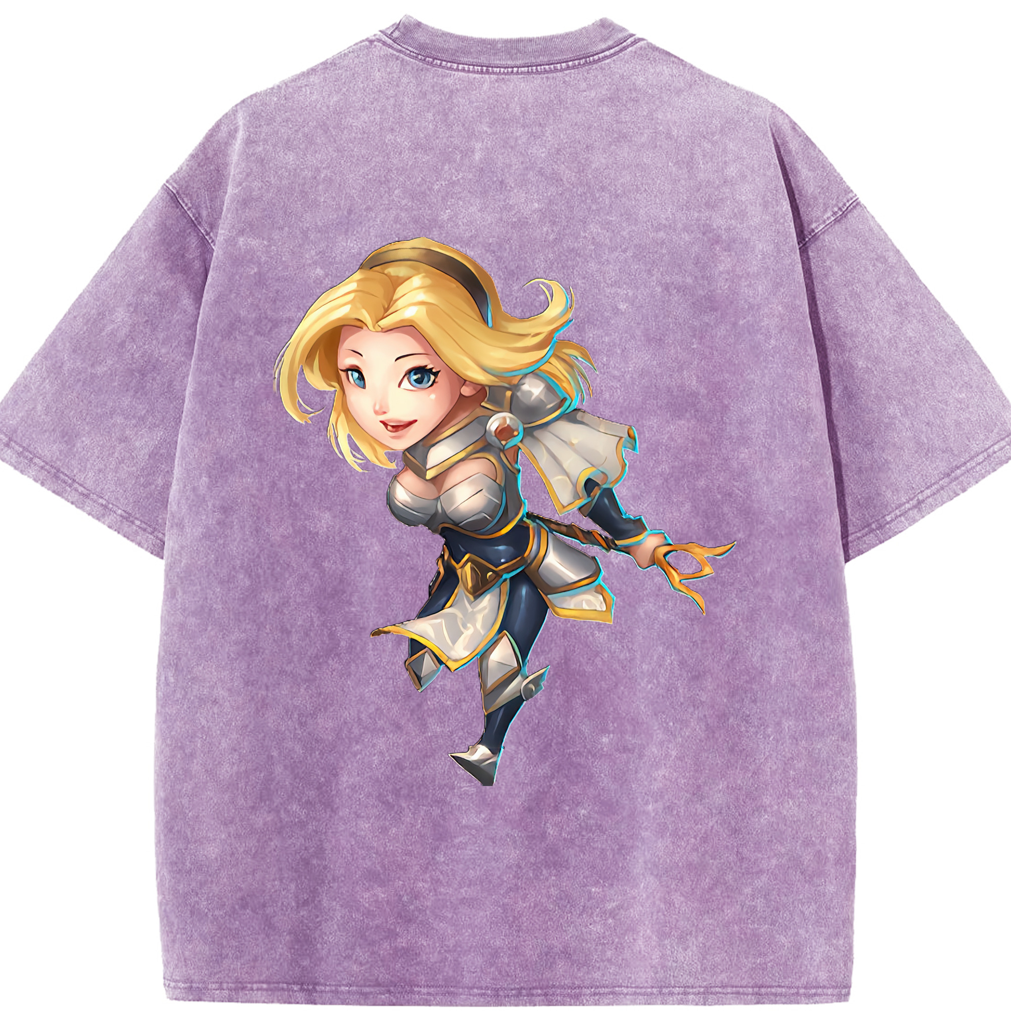 リーグ・オブ・レジェンド League of Legends LOL 綿100% ヴィンテージ風 半袖Tシャツ（背面プリント）