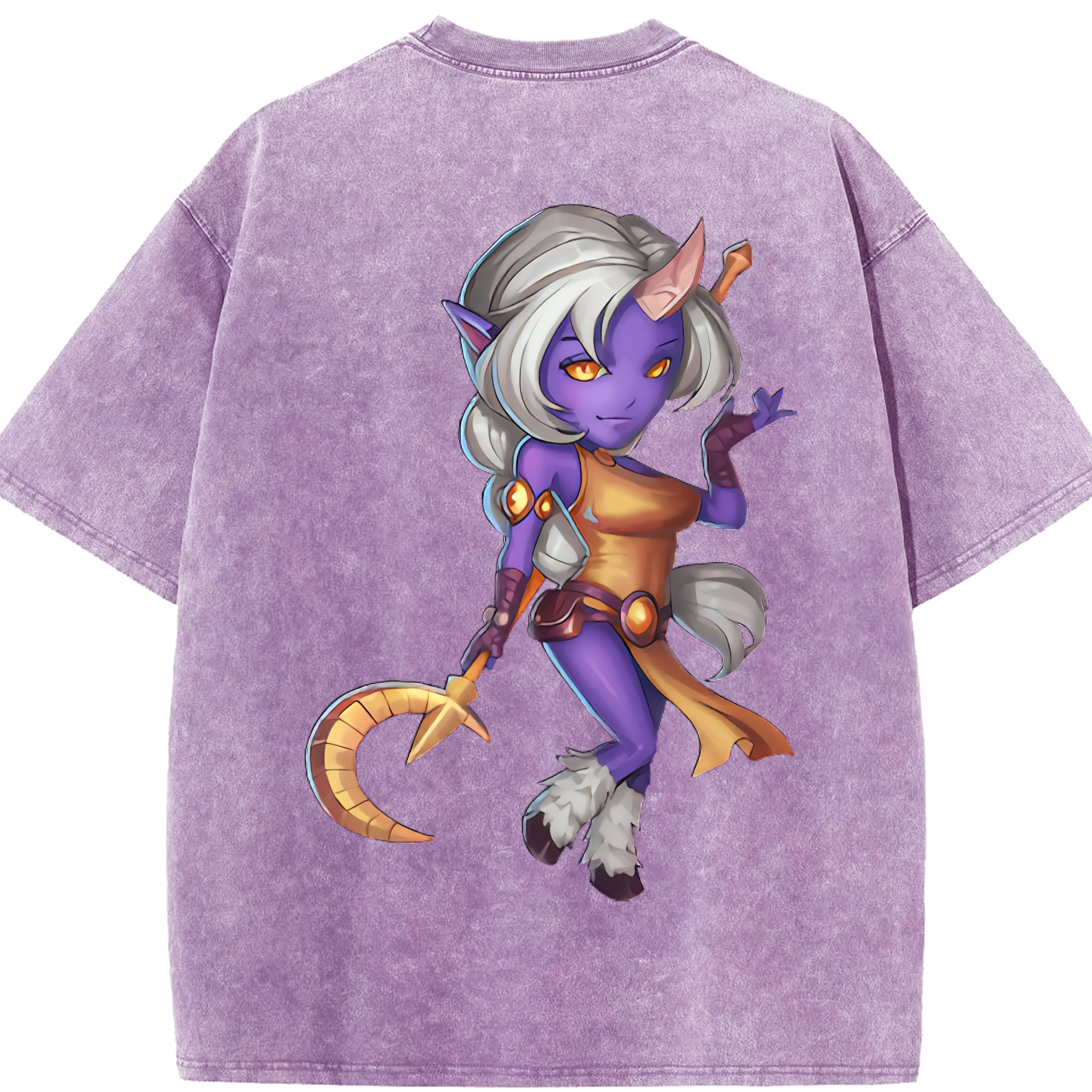 リーグ・オブ・レジェンド League of Legends LOL 綿100% ヴィンテージ風 半袖Tシャツ（背面プリント）