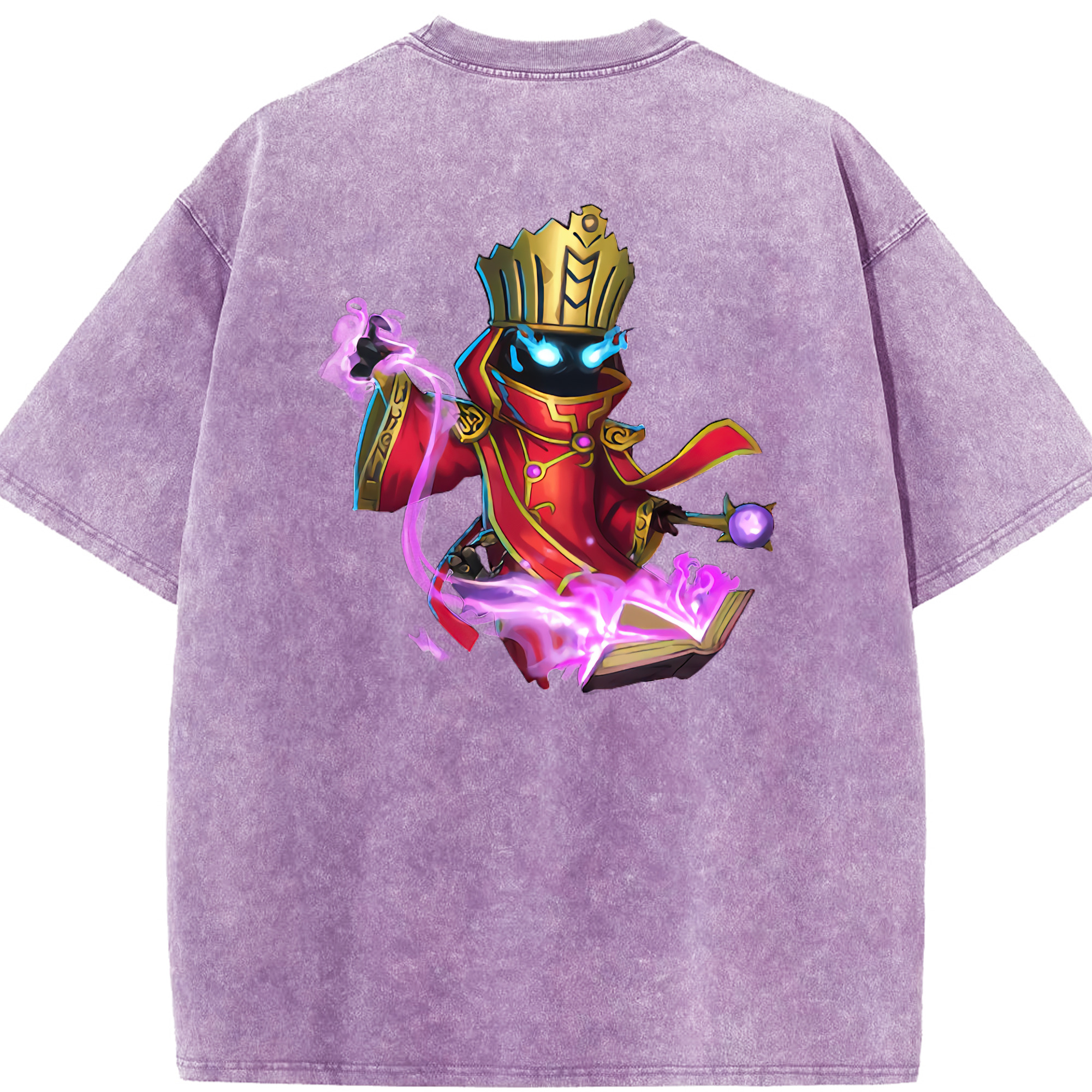 リーグ・オブ・レジェンド League of Legends LOL 綿100% ヴィンテージ風 半袖Tシャツ（背面プリント）