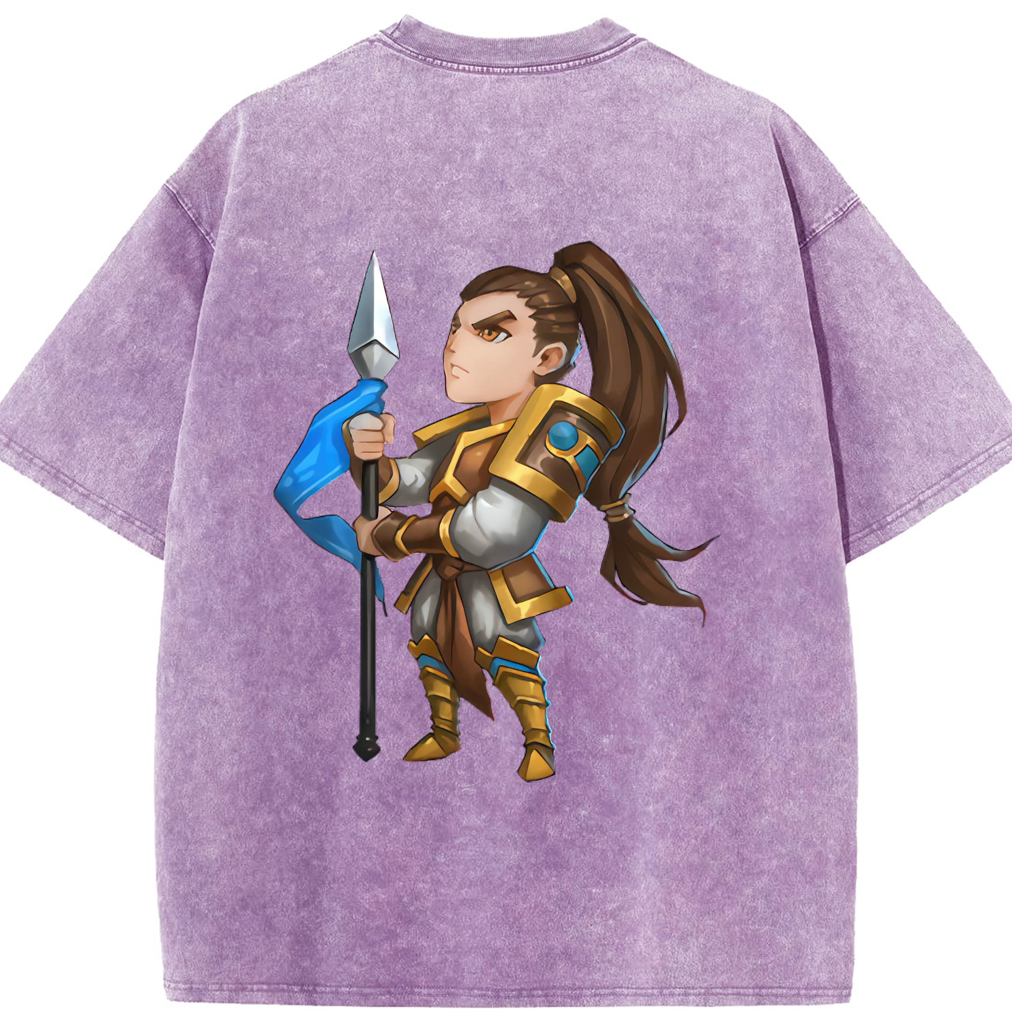 リーグ・オブ・レジェンド League of Legends LOL 綿100% ヴィンテージ風 半袖Tシャツ（背面プリント）