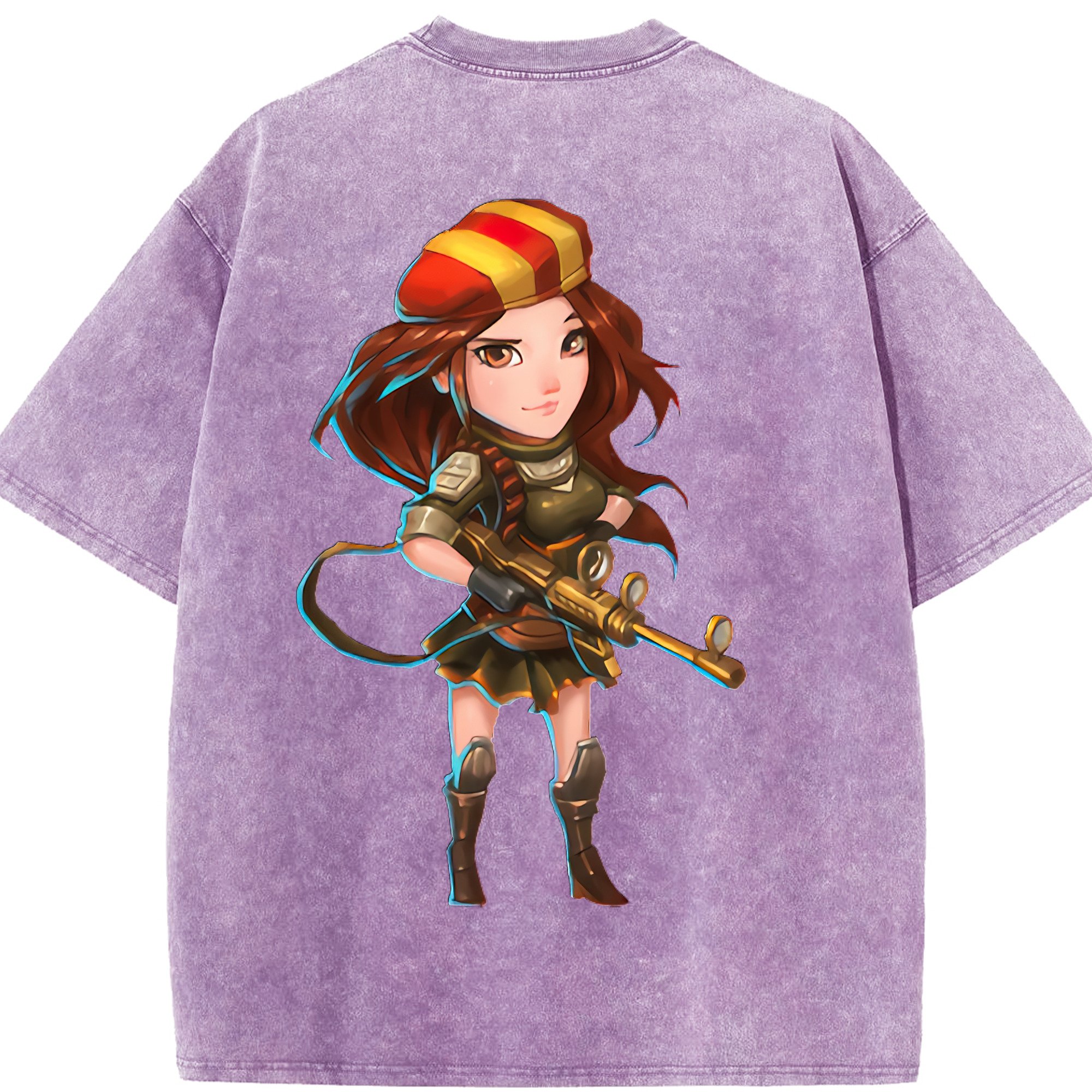 リーグ・オブ・レジェンド League of Legends LOL 綿100% ヴィンテージ風 半袖Tシャツ（背面プリント）