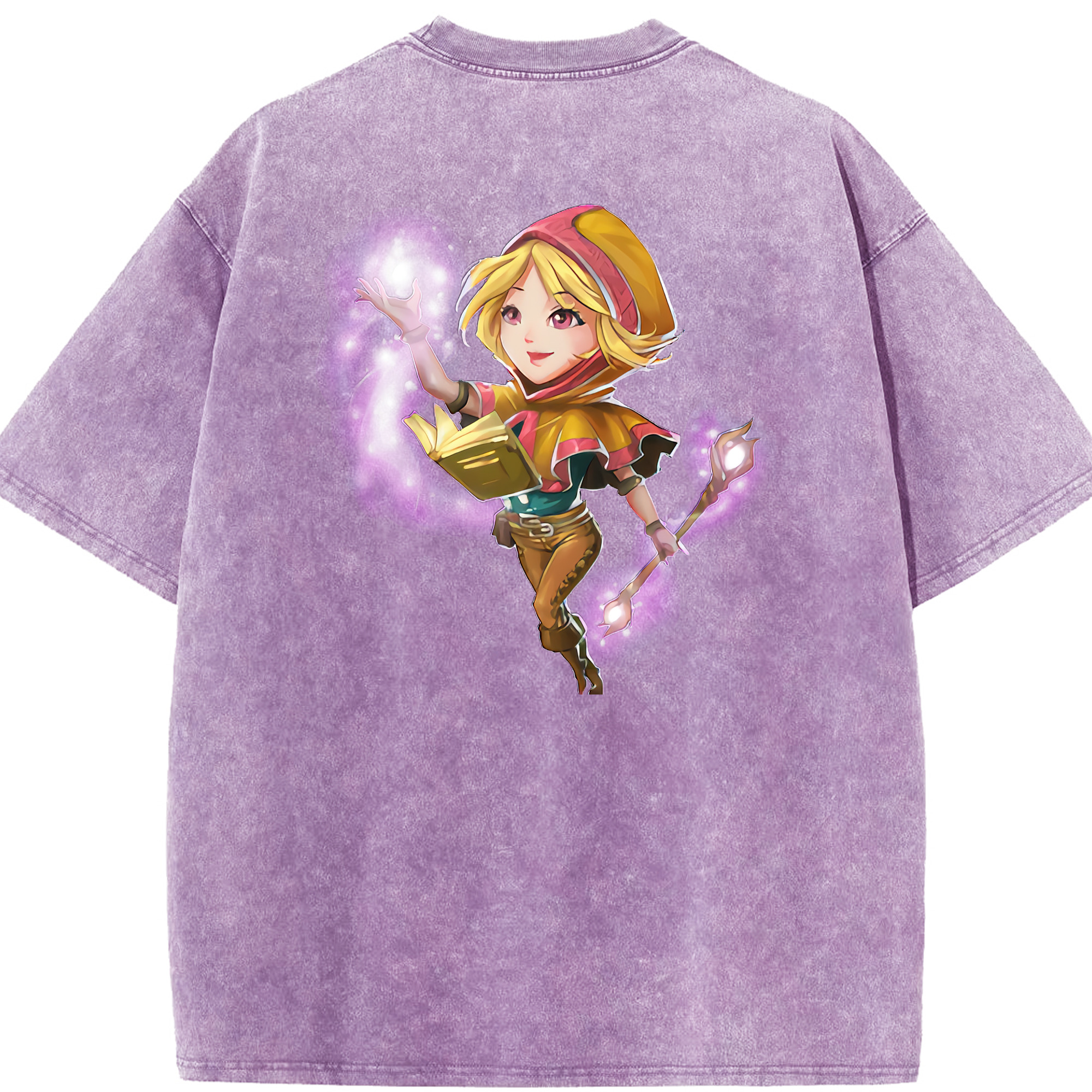 リーグ・オブ・レジェンド League of Legends LOL 綿100% ヴィンテージ風 半袖Tシャツ（背面プリント）