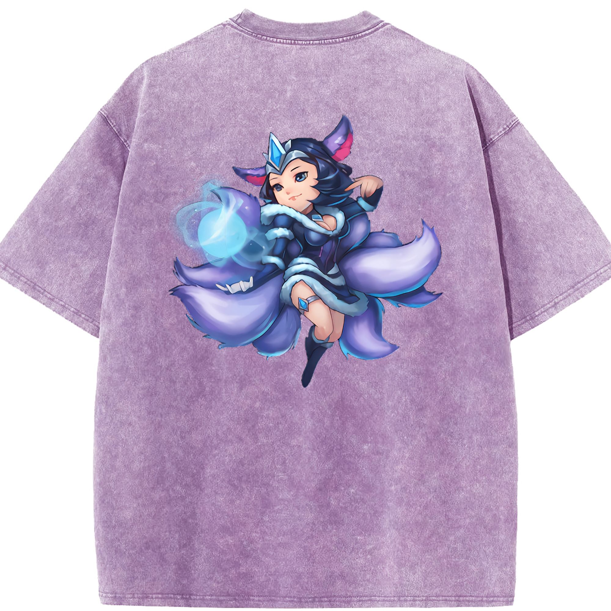 リーグ・オブ・レジェンド League of Legends LOL 綿100% ヴィンテージ風 半袖Tシャツ（背面プリント）