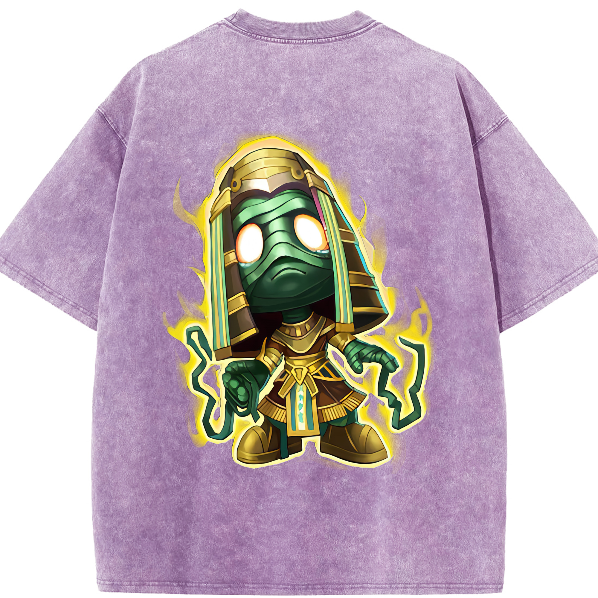 （画像用） リーグ・オブ・レジェンド League of Legends LOL 綿100% ヴィンテージ風 半袖Tシャツ（背面プリント）