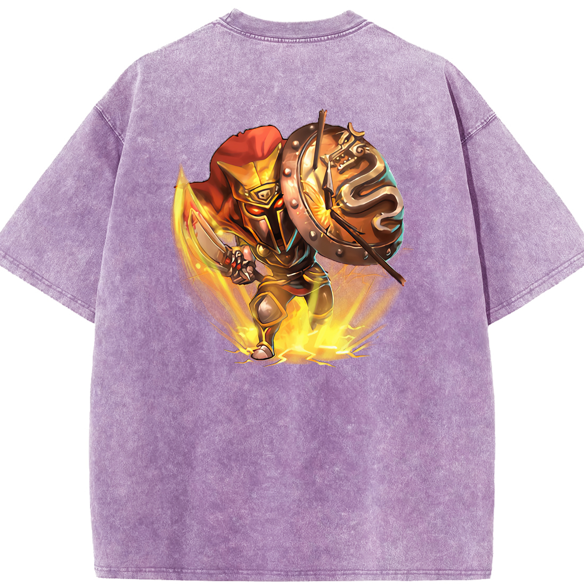 リーグ・オブ・レジェンド League of Legends LOL 綿100% ヴィンテージ風 半袖Tシャツ（背面プリント）