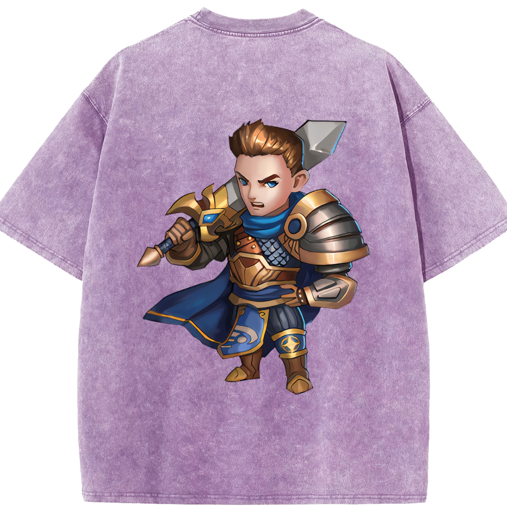 リーグ・オブ・レジェンド League of Legends LOL 綿100% ヴィンテージ風 半袖Tシャツ（背面プリント）