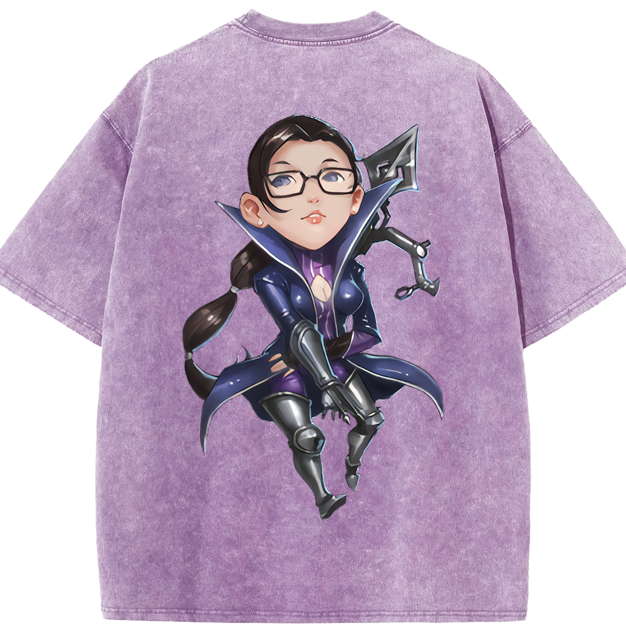 リーグ・オブ・レジェンド League of Legends LOL 綿100% ヴィンテージ風 半袖Tシャツ（背面プリント）