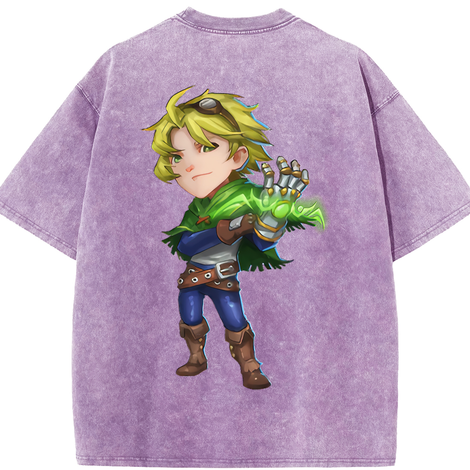 リーグ・オブ・レジェンド League of Legends LOL 綿100% ヴィンテージ風 半袖Tシャツ（背面プリント）