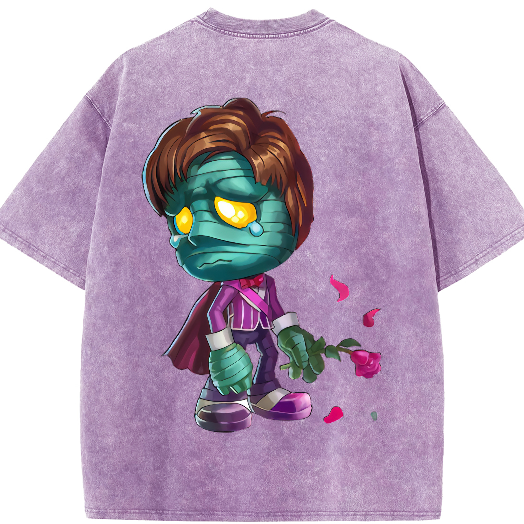 リーグ・オブ・レジェンド League of Legends LOL 綿100% ヴィンテージ風 半袖Tシャツ（背面プリント）
