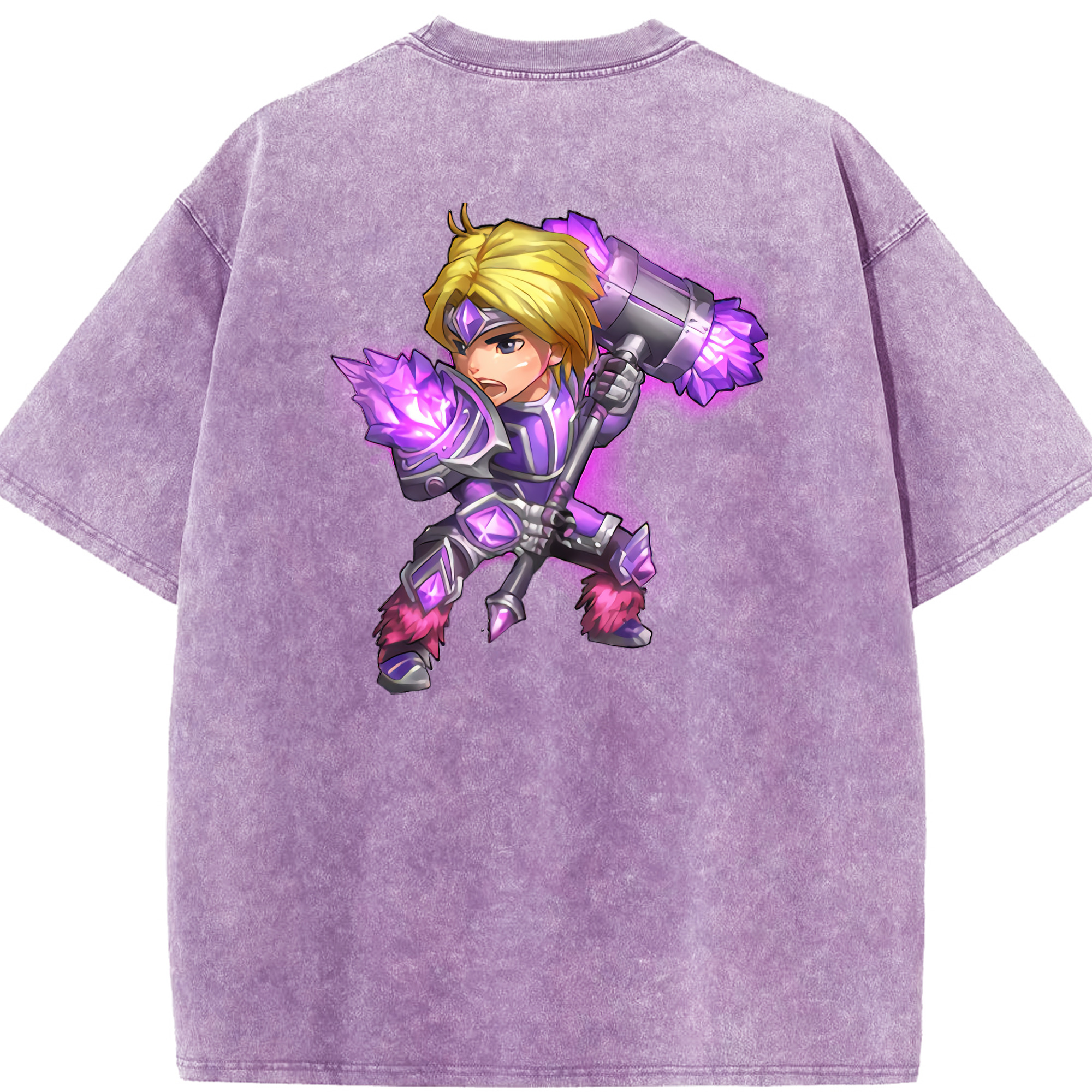 リーグ・オブ・レジェンド League of Legends LOL 綿100% ヴィンテージ風 半袖Tシャツ（背面プリント）