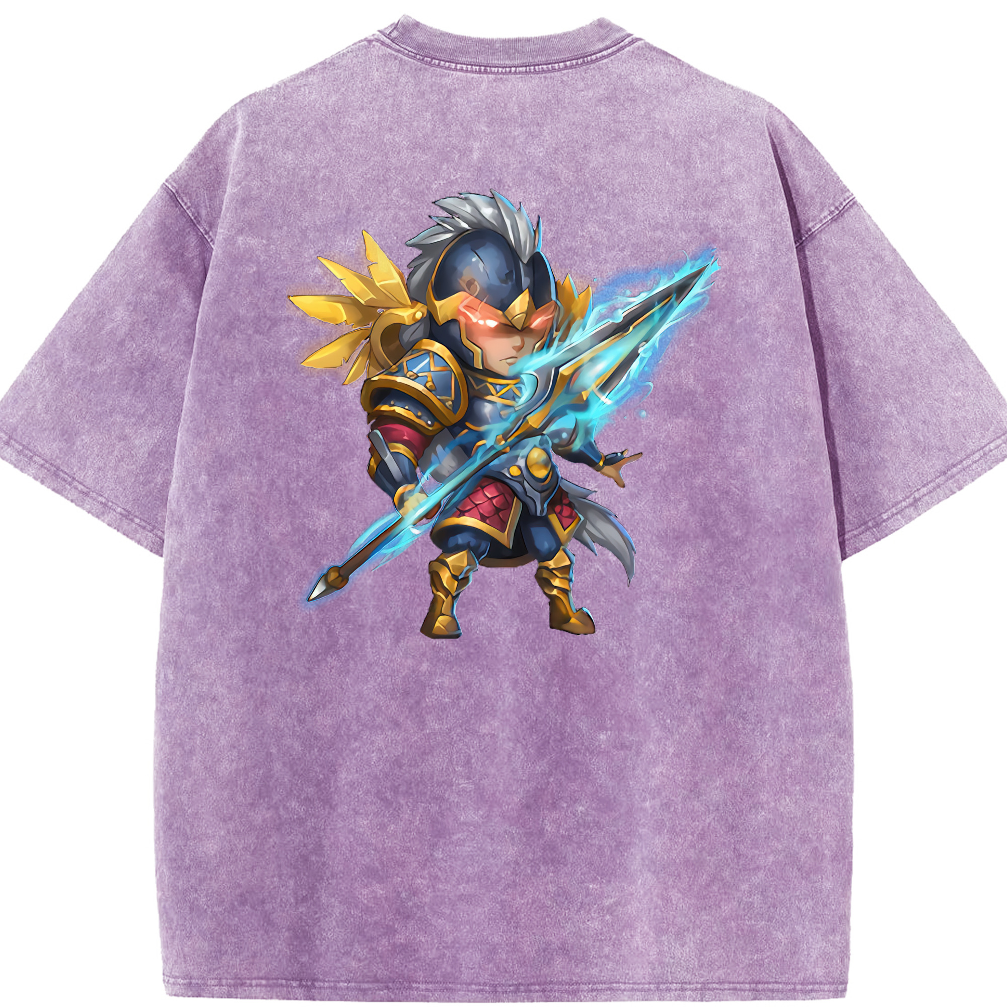 リーグ・オブ・レジェンド League of Legends LOL 綿100% ヴィンテージ風 半袖Tシャツ（背面プリント）