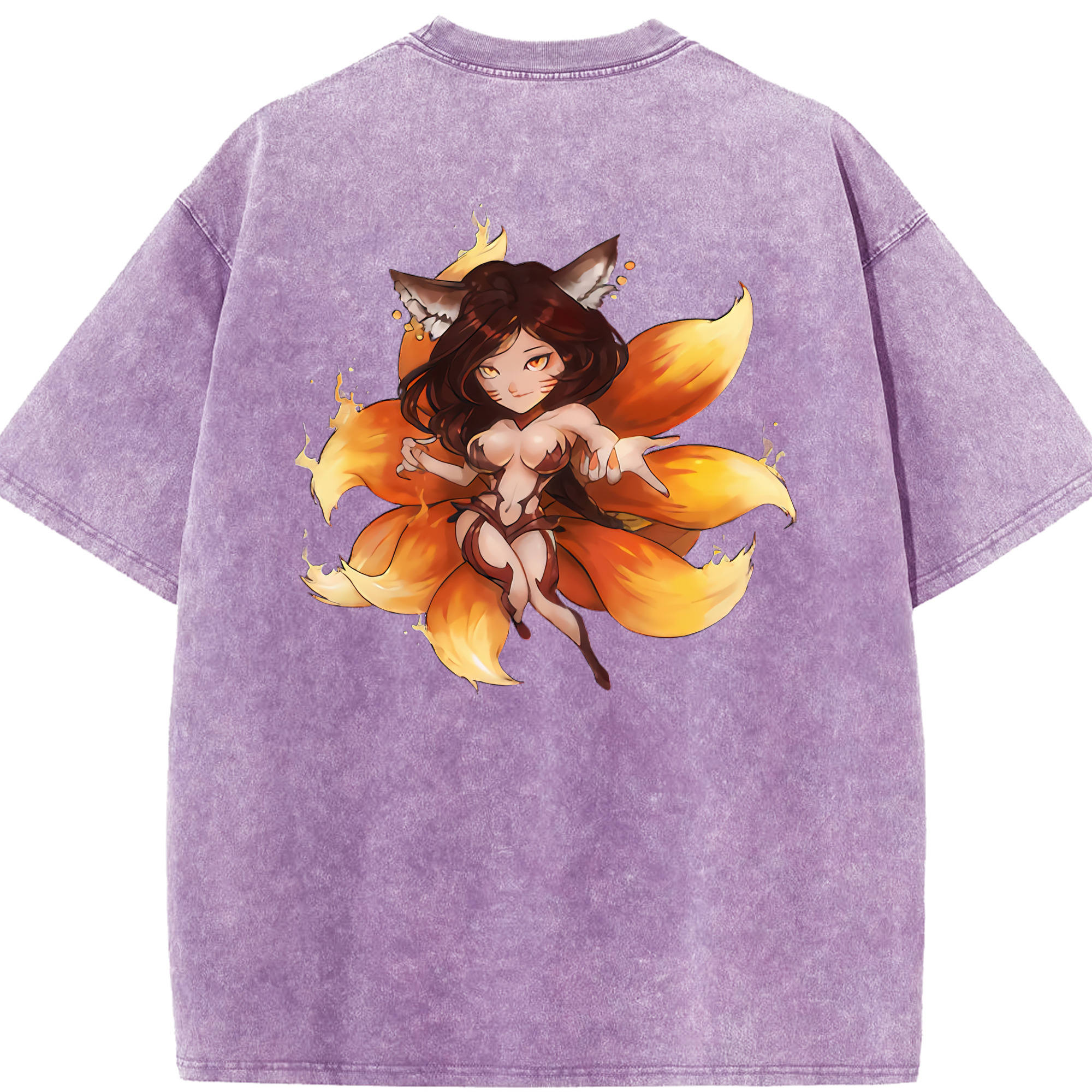 リーグ・オブ・レジェンド League of Legends LOL 綿100% ヴィンテージ風 半袖Tシャツ（背面プリント）