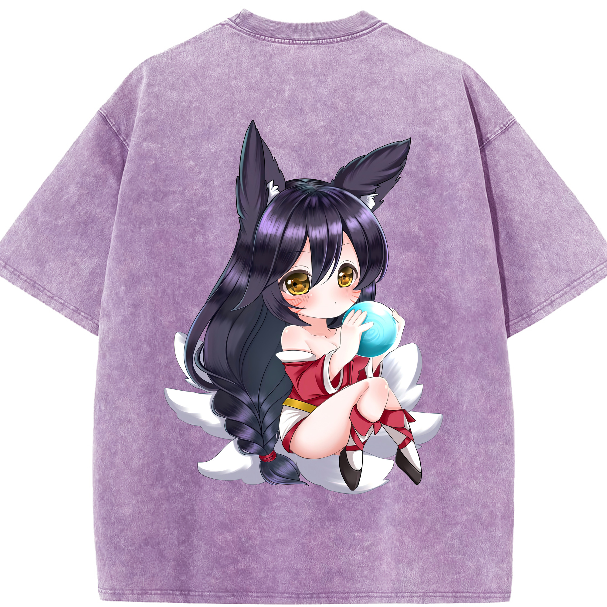 リーグ・オブ・レジェンド League of Legends LOL 綿100% ヴィンテージ風 半袖Tシャツ（背面プリント）