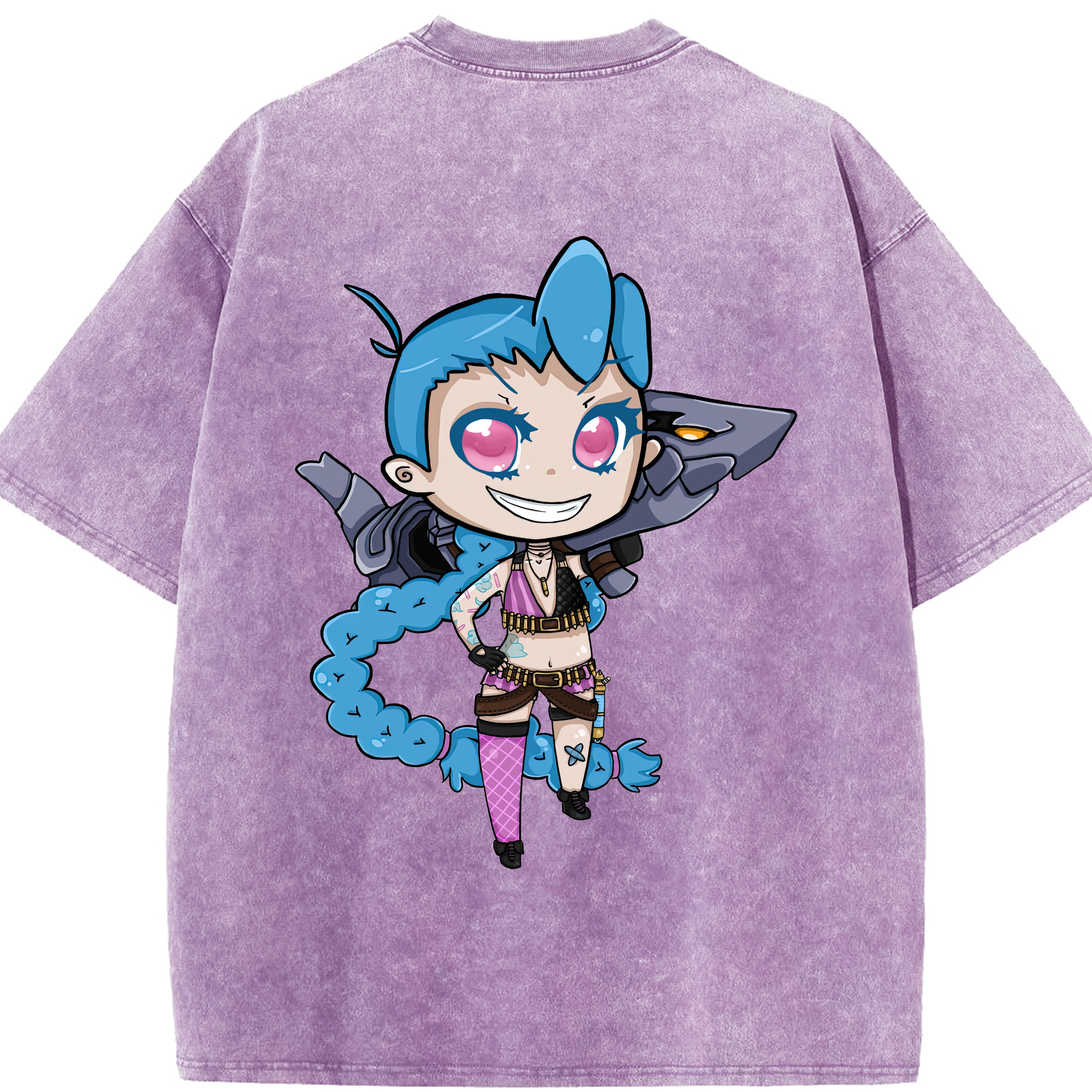 リーグ・オブ・レジェンド League of Legends LOL 綿100% ヴィンテージ風 半袖Tシャツ（背面プリント）