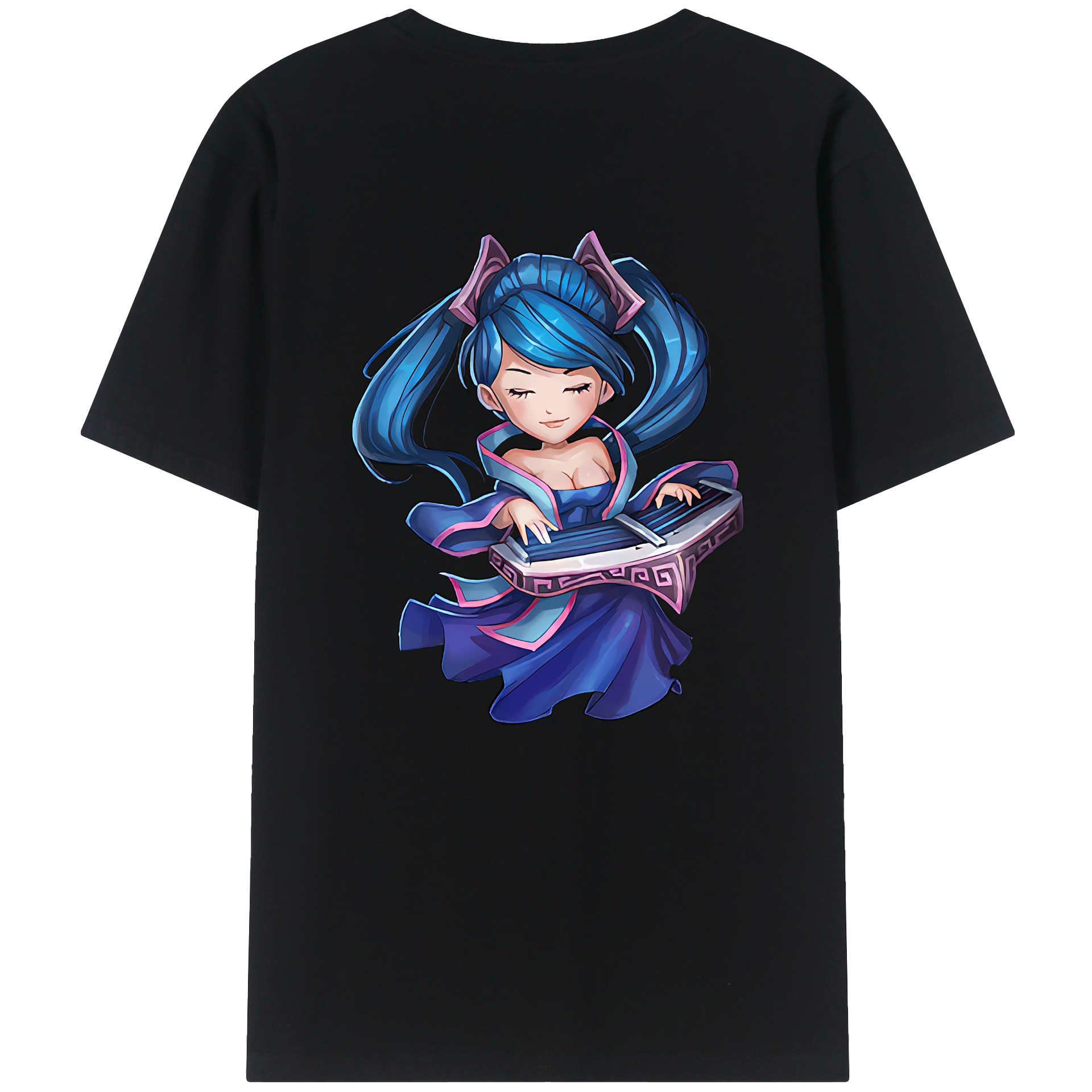 （画像用） リーグ・オブ・レジェンド League of Legends LOL 綿100％ メンズ半袖Tシャツ（バックプリント） 通気性