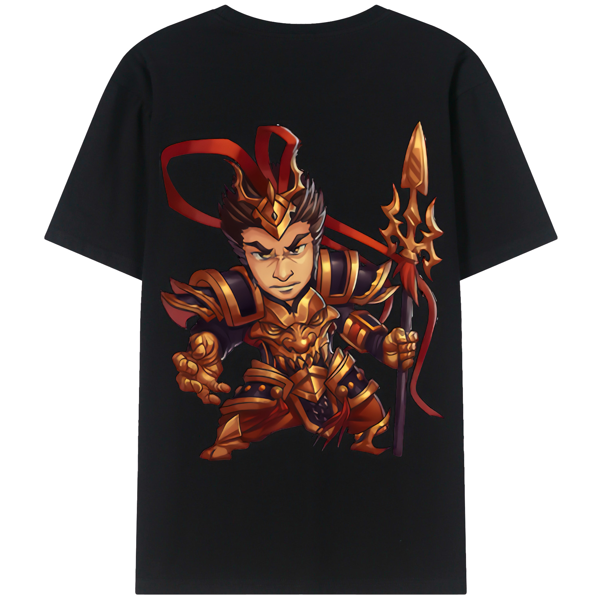 （画像用） リーグ・オブ・レジェンド League of Legends LOL 綿100％ メンズ半袖Tシャツ（バックプリント） 通気性