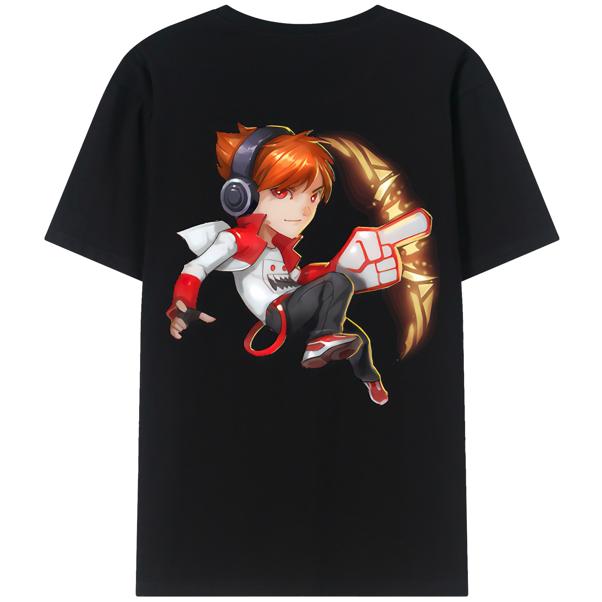（画像用） リーグ・オブ・レジェンド League of Legends LOL 綿100％ メンズ半袖Tシャツ（バックプリント） 通気性