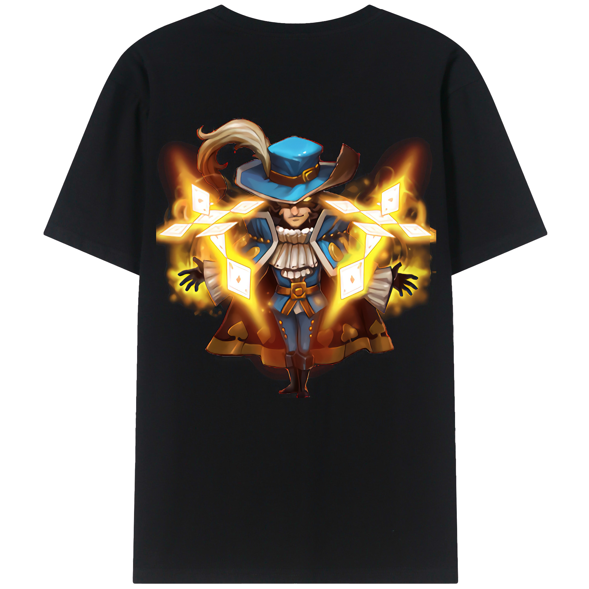 （画像用） リーグ・オブ・レジェンド League of Legends LOL 綿100％ メンズ半袖Tシャツ（バックプリント） 通気性