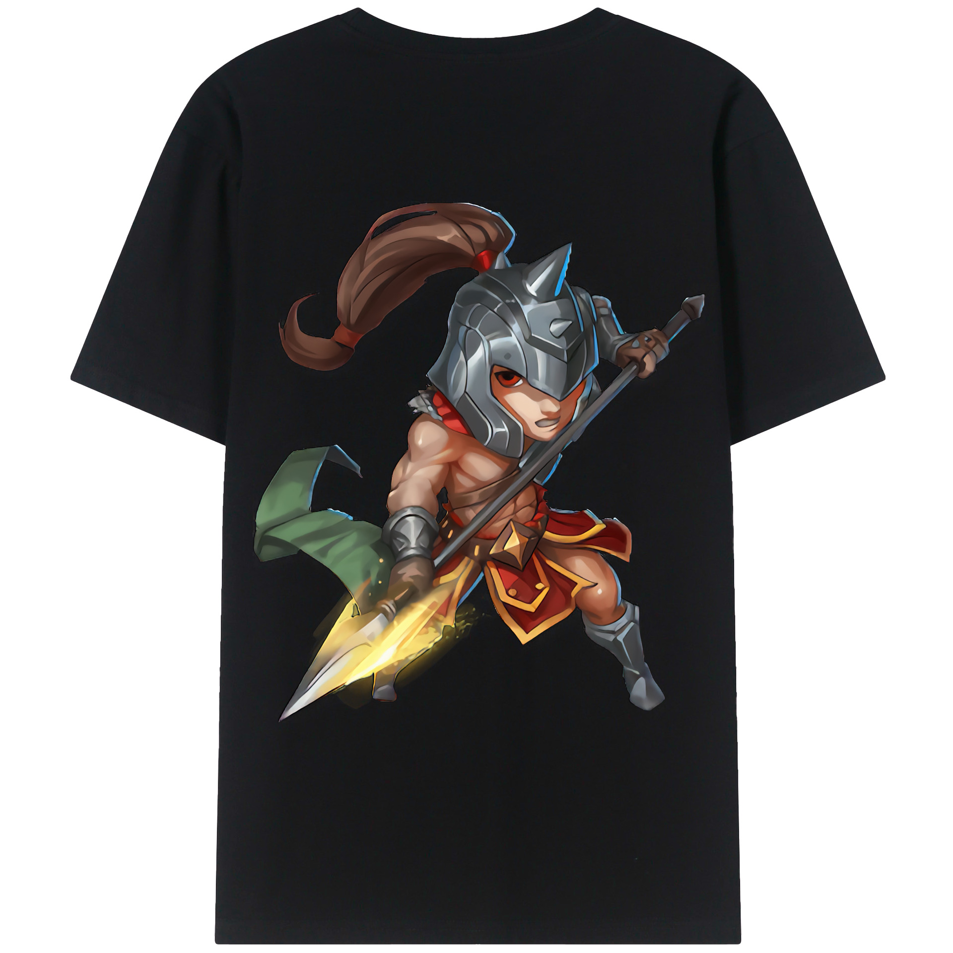 （画像用） リーグ・オブ・レジェンド League of Legends LOL 綿100％ メンズ半袖Tシャツ（バックプリント） 通気性