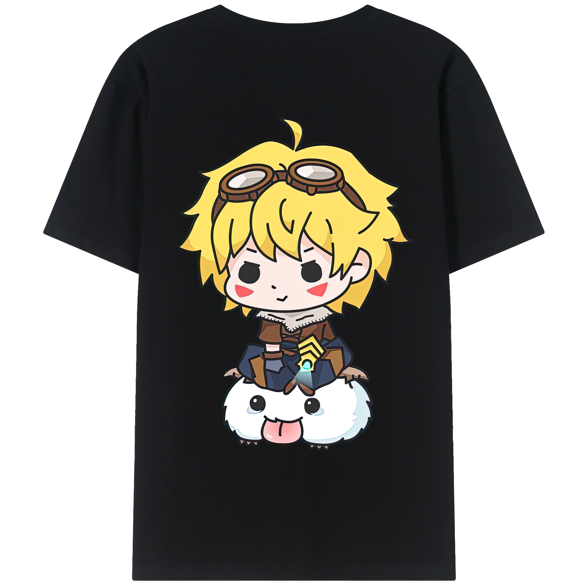 リーグ・オブ・レジェンド League of Legends LOL 綿100％ メンズ半袖Tシャツ（バックプリント） 通気性
