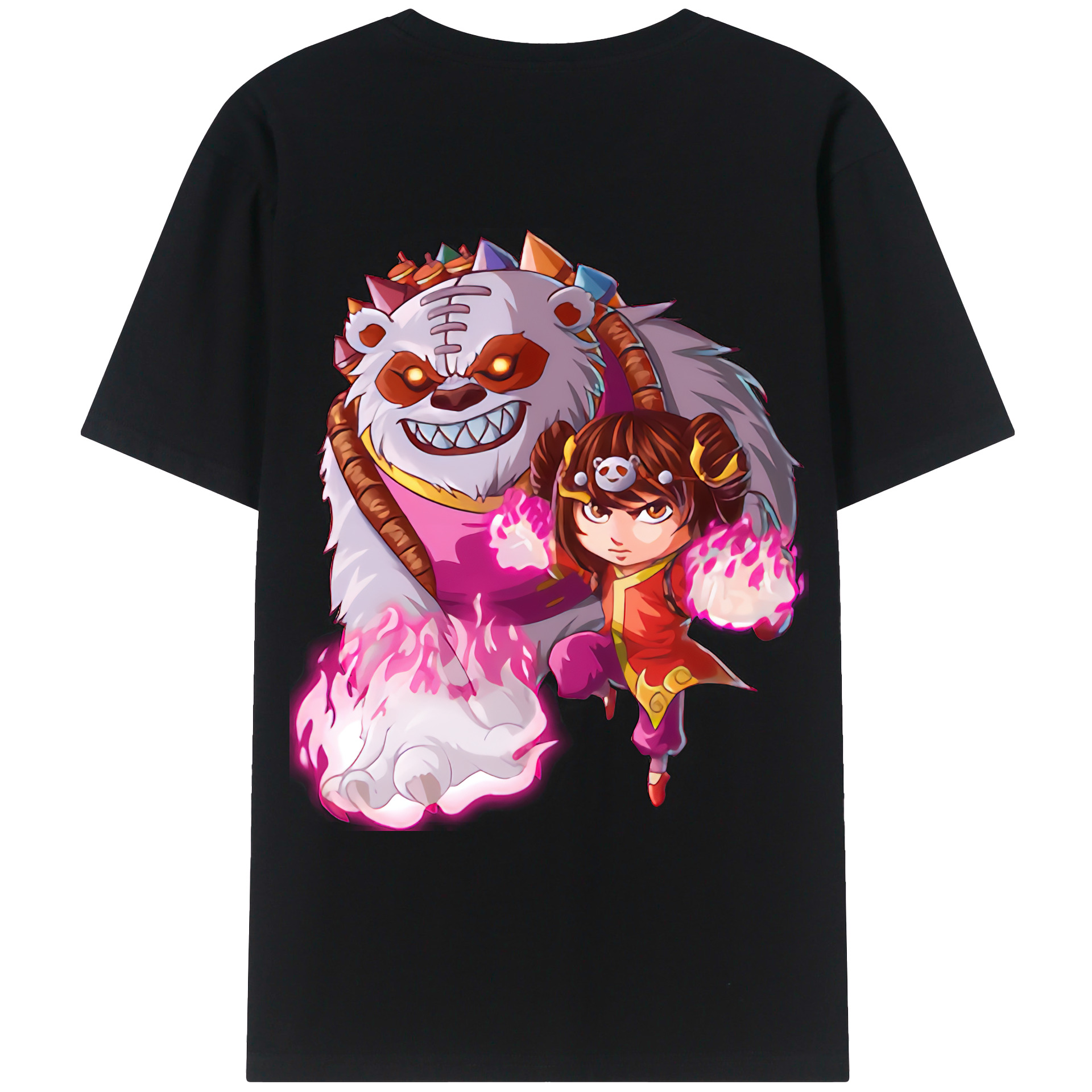 （画像用） リーグ・オブ・レジェンド League of Legends LOL 綿100％ メンズ半袖Tシャツ（バックプリント） 通気性