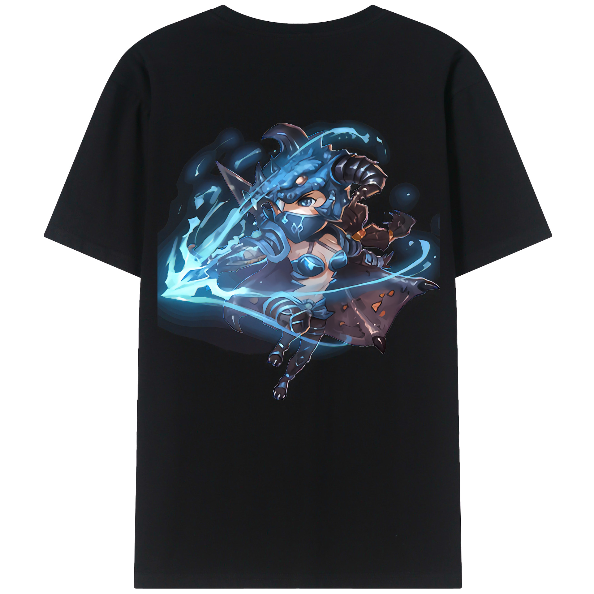 （画像用） リーグ・オブ・レジェンド League of Legends LOL 綿100％ メンズ半袖Tシャツ（バックプリント） 通気性