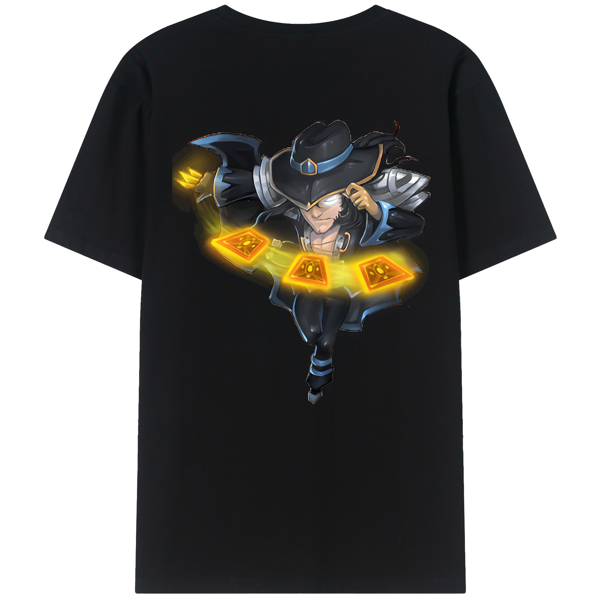 （画像用） リーグ・オブ・レジェンド League of Legends LOL 綿100％ メンズ半袖Tシャツ（バックプリント） 通気性