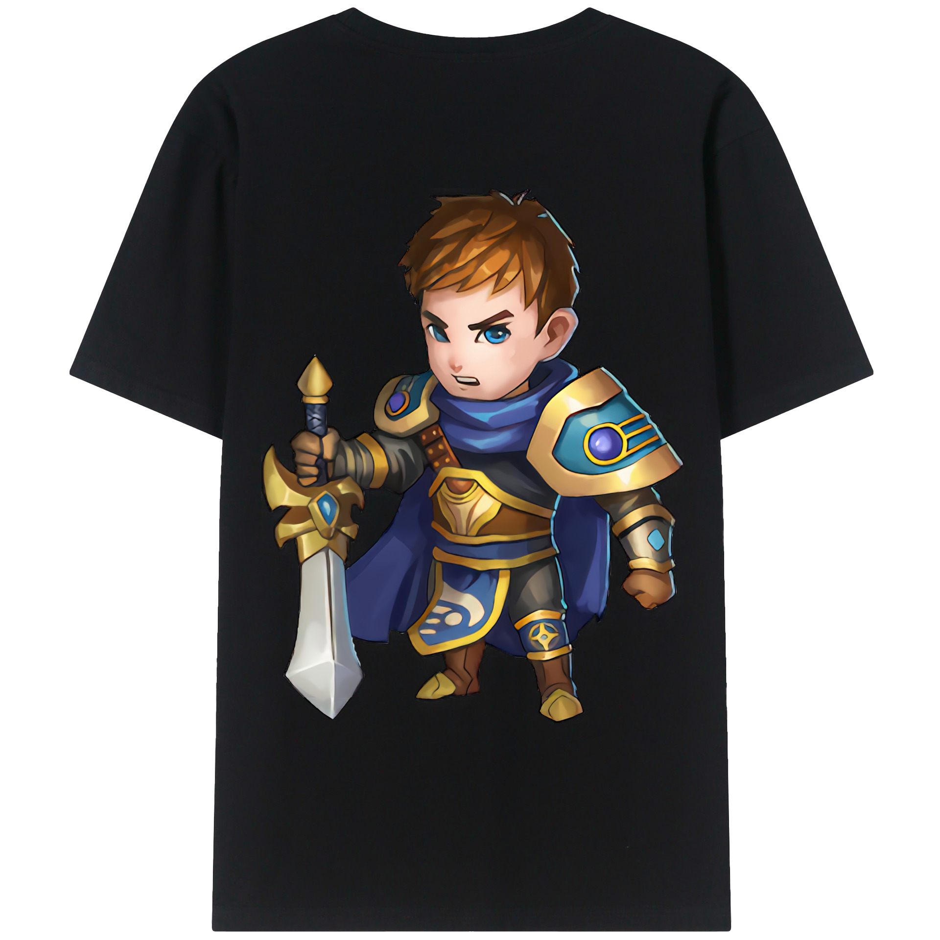 （画像用） リーグ・オブ・レジェンド League of Legends LOL 綿100％ メンズ半袖Tシャツ（バックプリント） 通気性