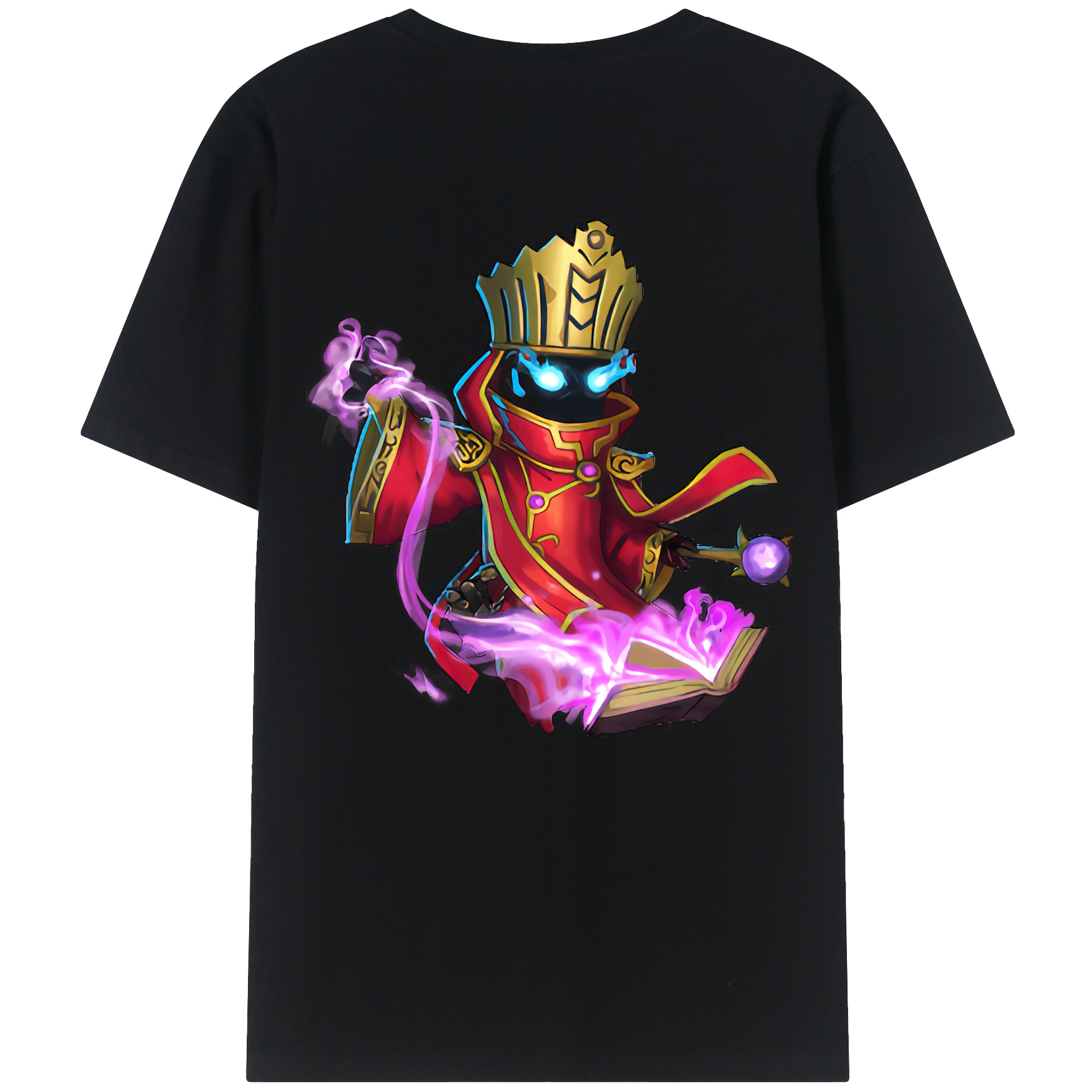 （画像用） リーグ・オブ・レジェンド League of Legends LOL 綿100％ メンズ半袖Tシャツ（バックプリント） 通気性