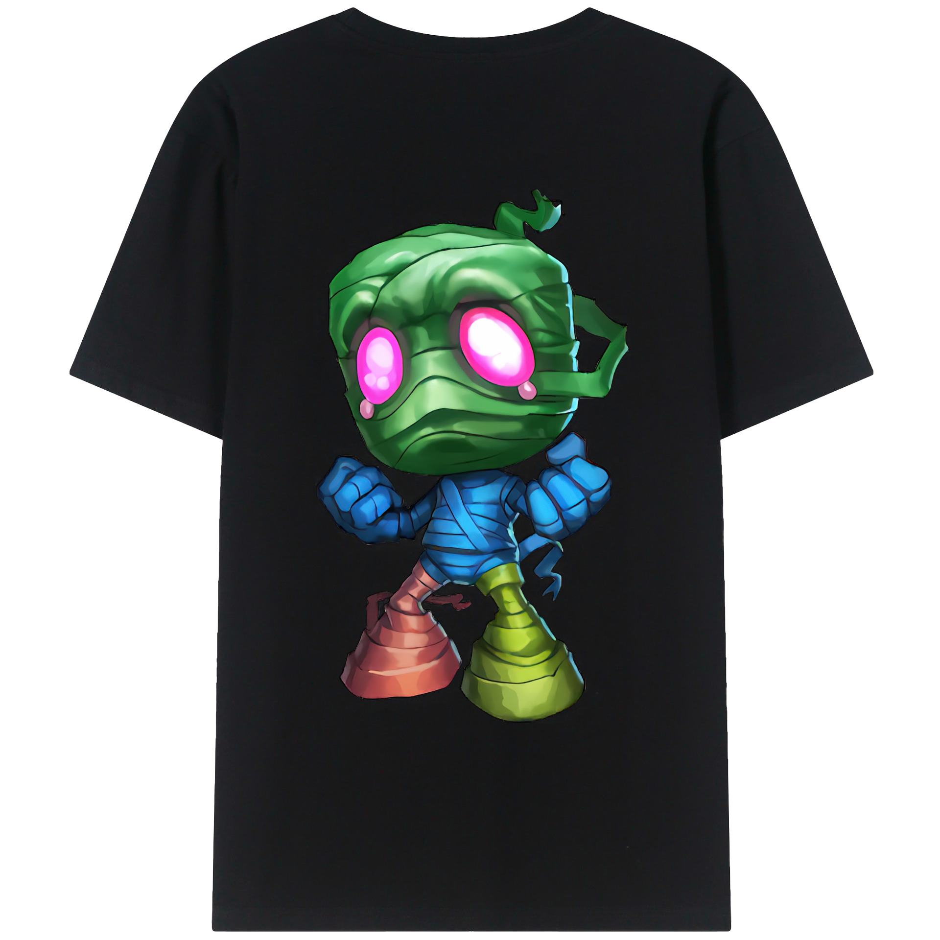 （画像用） リーグ・オブ・レジェンド League of Legends LOL 綿100％ メンズ半袖Tシャツ（バックプリント） 通気性