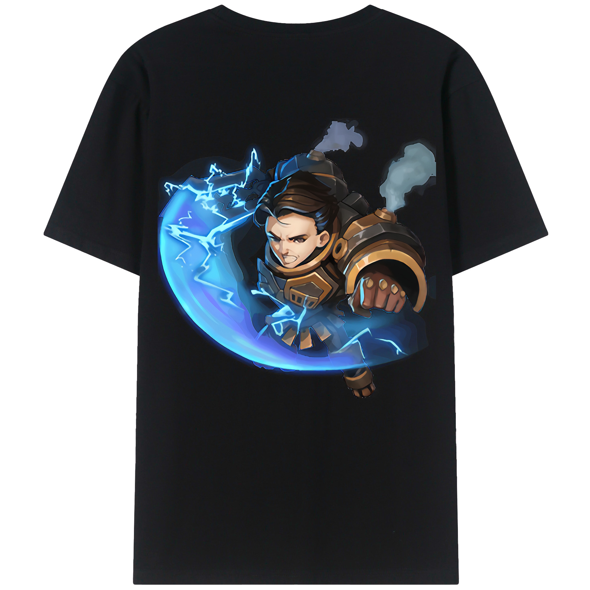 （画像用） リーグ・オブ・レジェンド League of Legends LOL 綿100％ メンズ半袖Tシャツ（バックプリント） 通気性